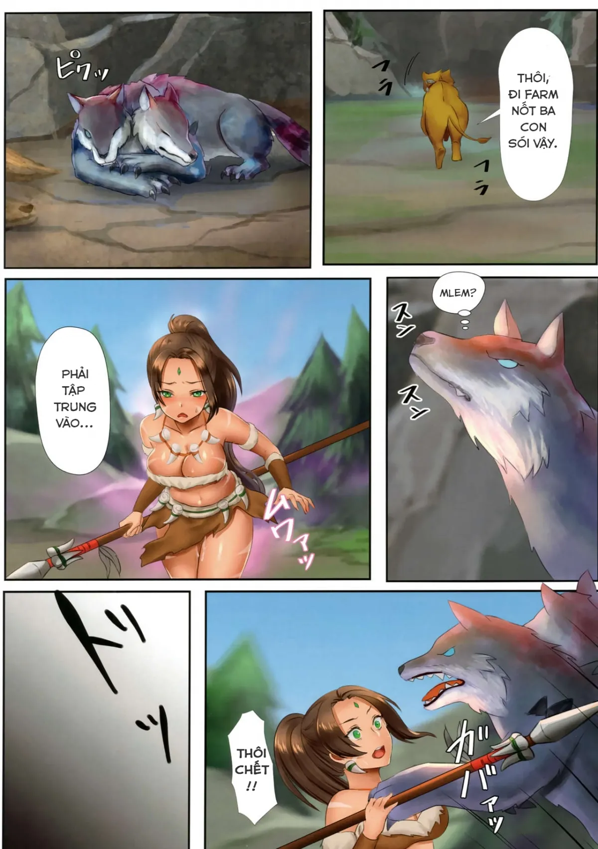 HentaiVN.net - Ảnh 16 - Nidalee tới mùa động dục! (Liên Minh Huyền Thoại) [Nidalee wa Hatsujouki!, ニダリーは発情期!] - Một với một là 0175