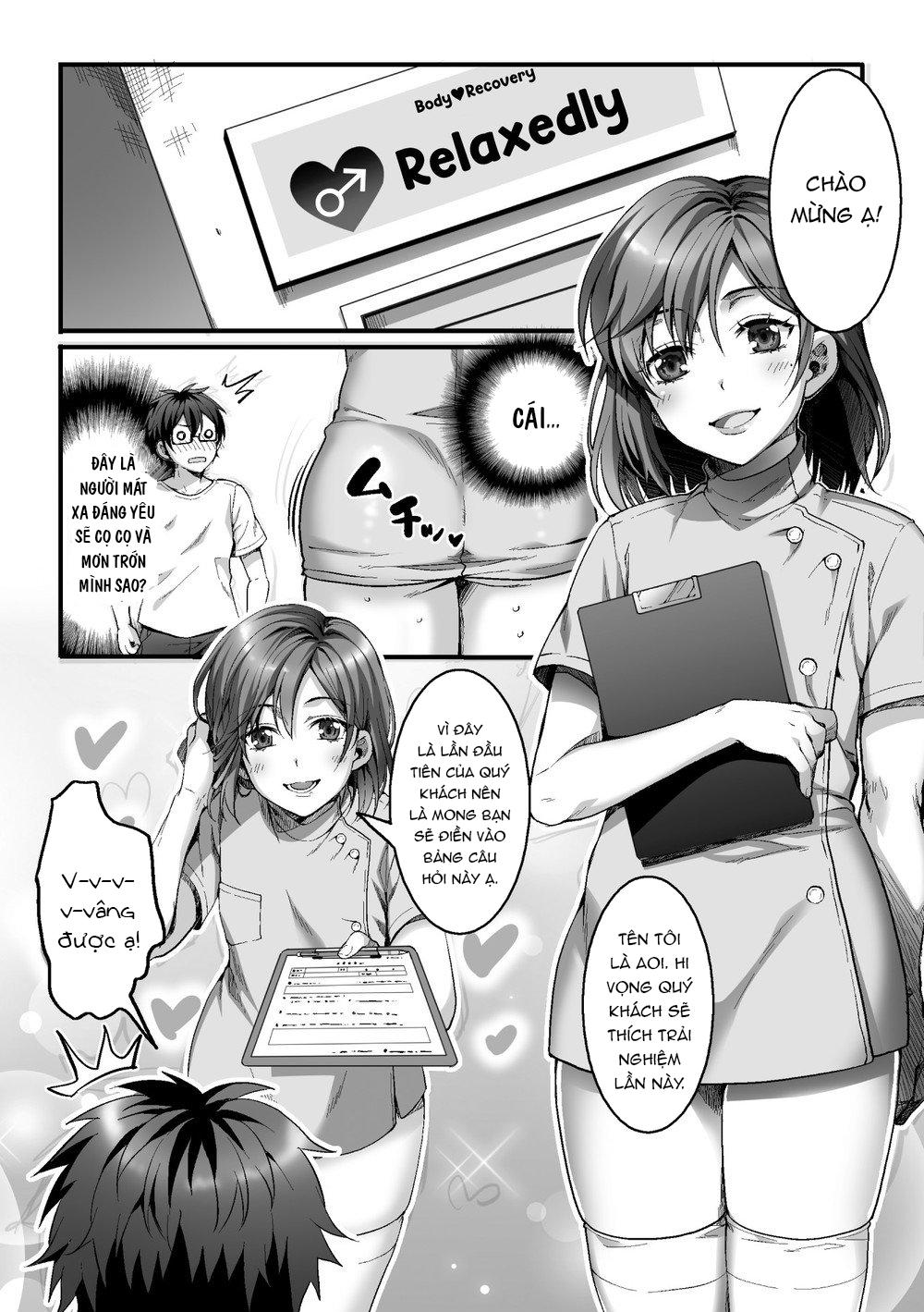 HentaiVN.net - Ảnh 3 - Etsuraku Massage de Youkoso - chap 1