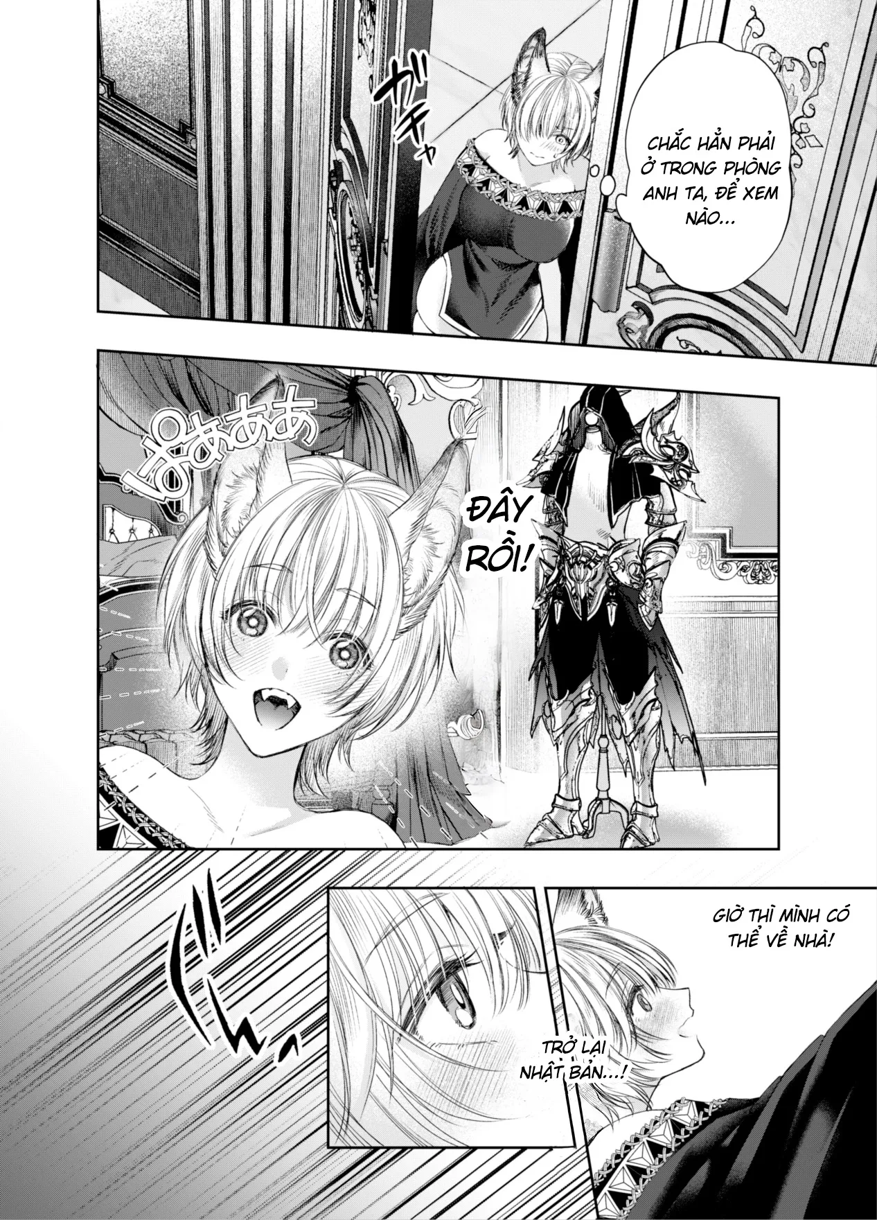 HentaiVN.net - Ảnh 15 - Tôi không thể thoát khỏi kỵ sĩ quàng khăn đỏ nham hiểm - Oneshot