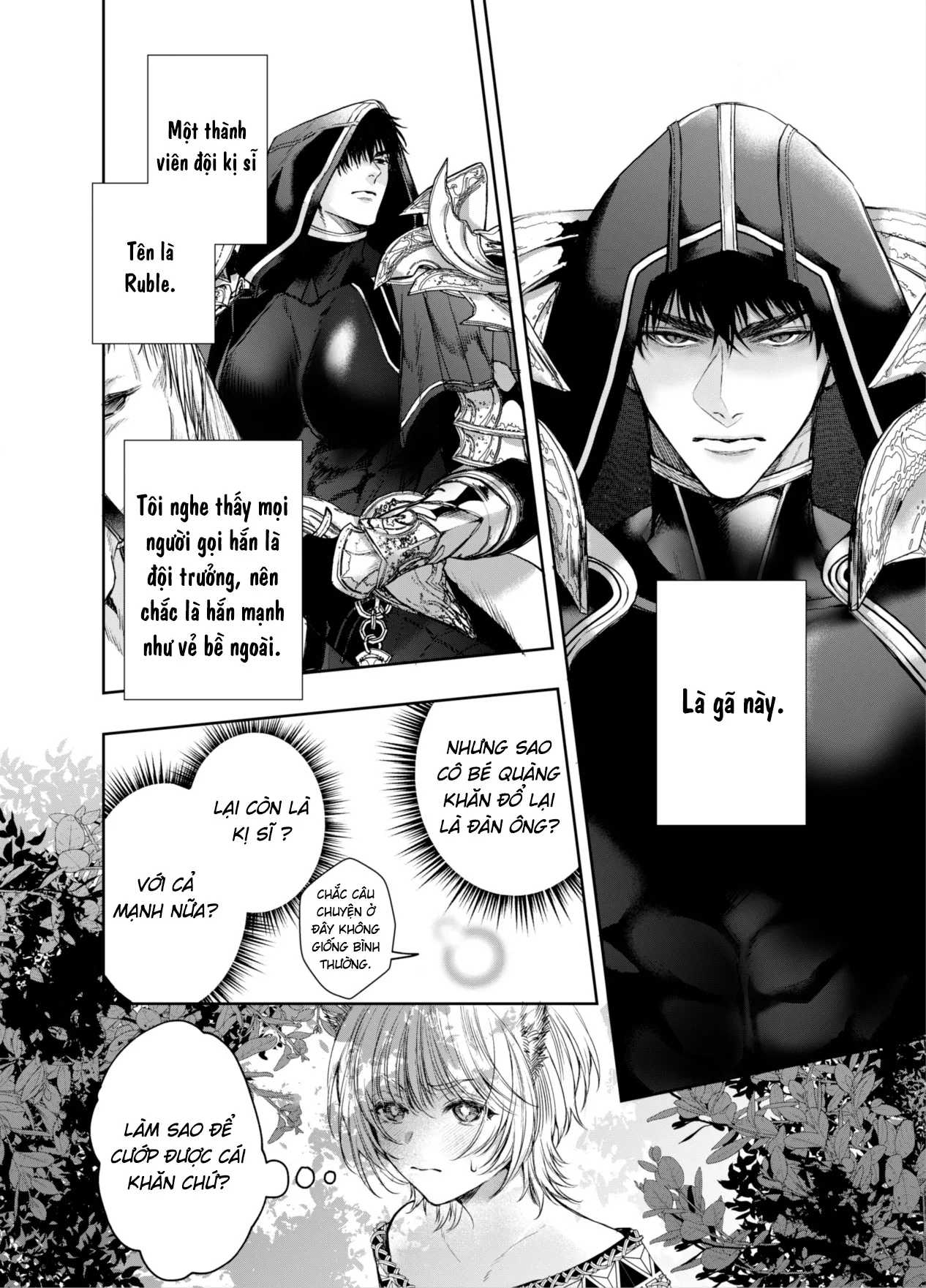 HentaiVN.net - Ảnh 5 - Tôi không thể thoát khỏi kỵ sĩ quàng khăn đỏ nham hiểm - Oneshot
