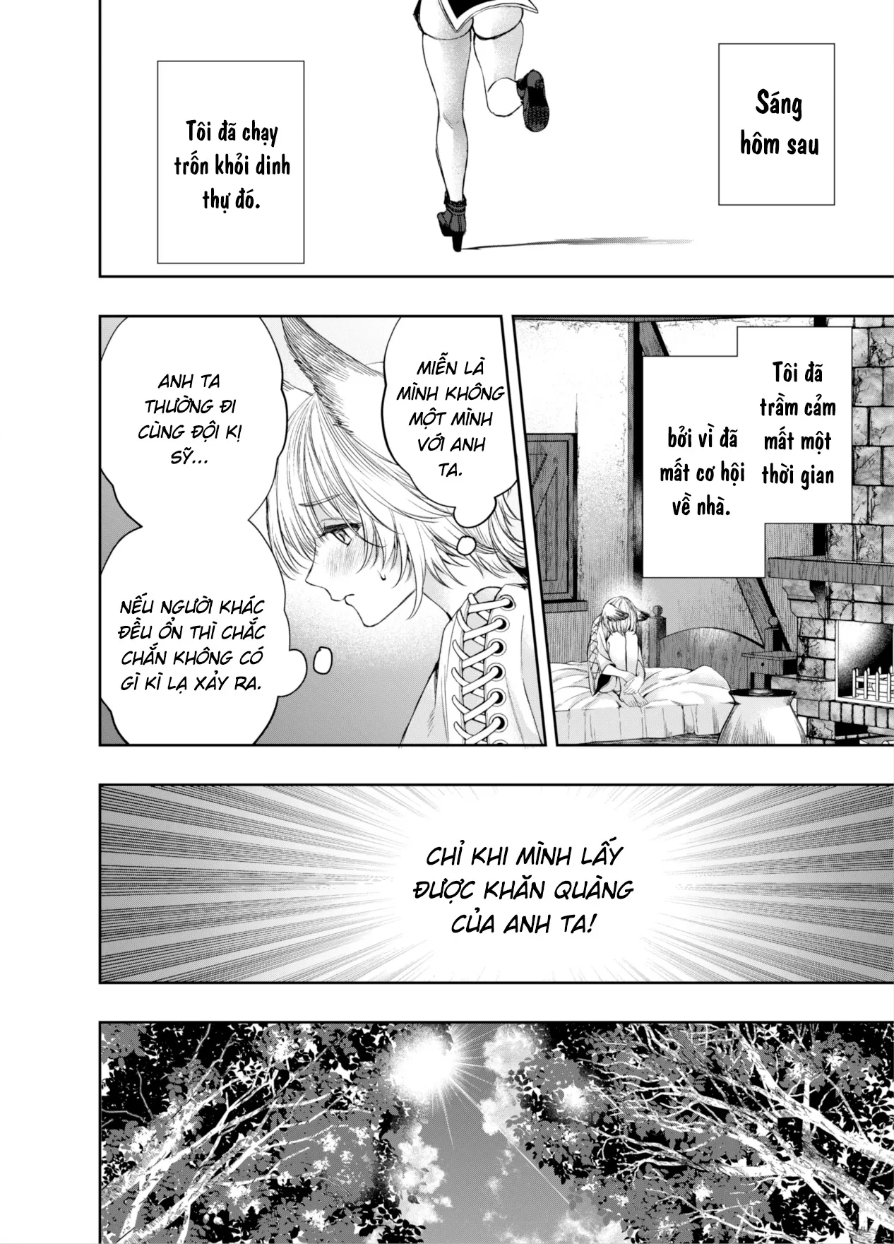 HentaiVN.net - Ảnh 55 - Tôi không thể thoát khỏi kỵ sĩ quàng khăn đỏ nham hiểm - Oneshot