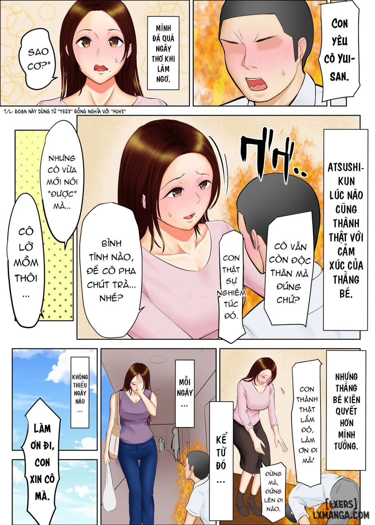 HentaiVN.net - Ảnh 3 - Khát khao mẹ bạn [Tomohaha Ganbou | Desire for a Friend's Mother] - Chap 1