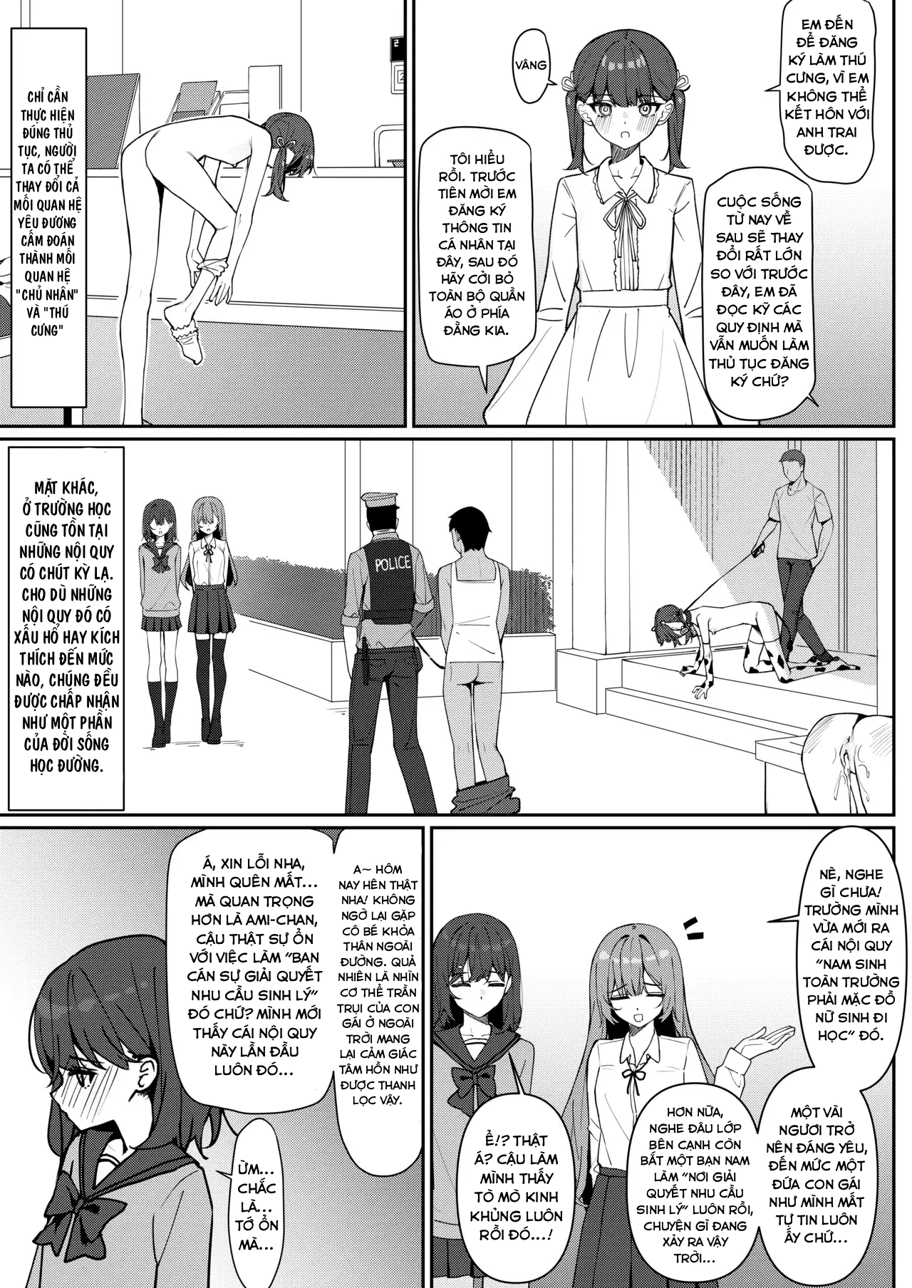 HentaiVN.net - Ảnh 7 - Starting Today, I'll be Going to School Naked - Chap 1