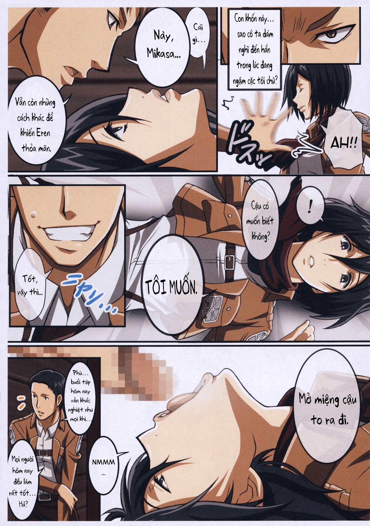 HentaiVN.net - Ảnh 5 - Huấn Luyện Mikasa - Oneshot