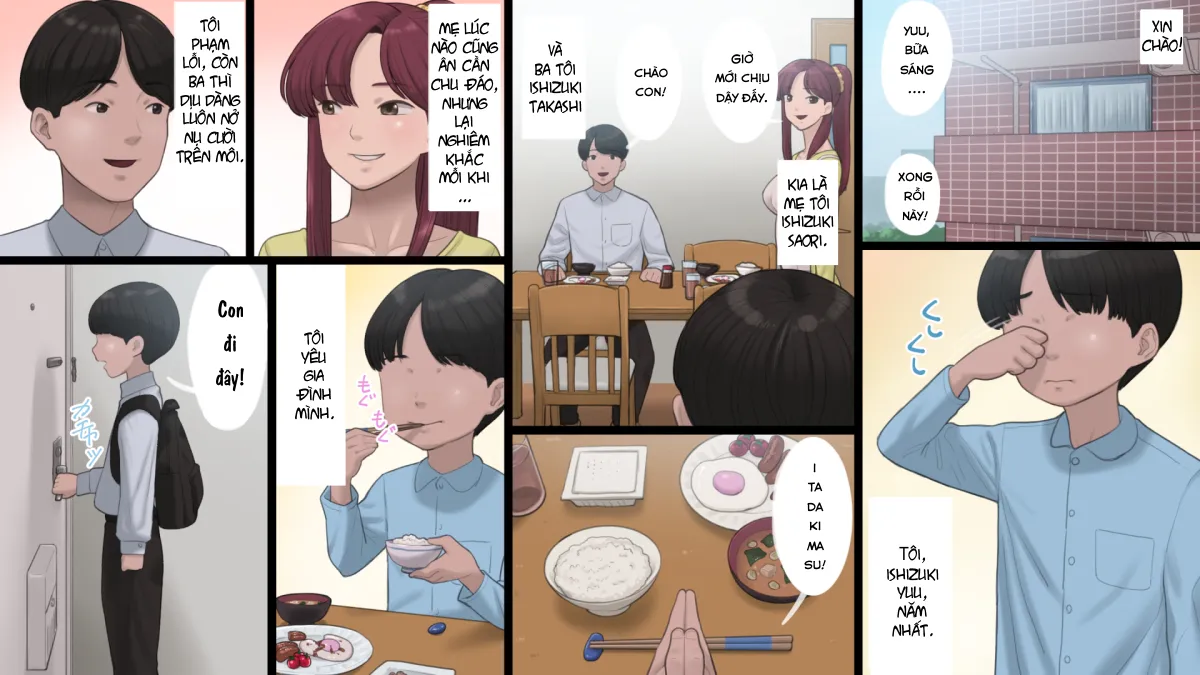 HentaiVN.net - Ảnh 3 - Haha wa Kayoi Seidorei [My Mom The Sex Slave] - Oneshot - Có che