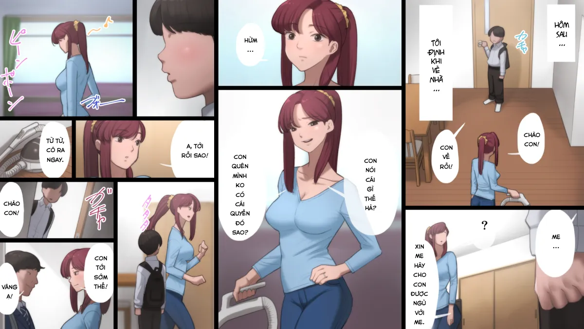 HentaiVN.net - Ảnh 34 - Haha wa Kayoi Seidorei [My Mom The Sex Slave] - Oneshot - Có che