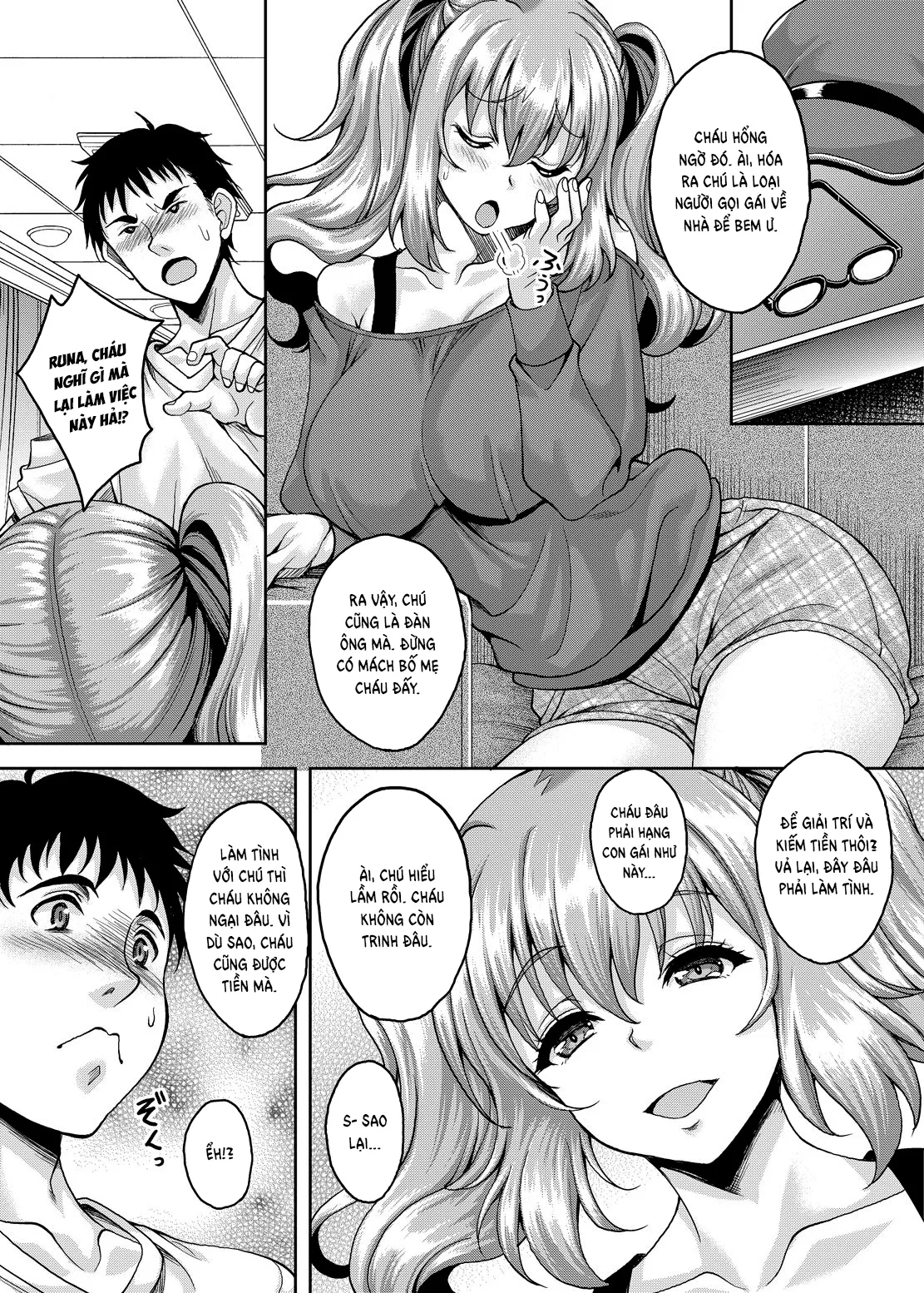 HentaiVN.net - Ảnh 8 - Những đứa cháu JK đều ngực to như này sao? [Loli-gao Kyonyuu JK no Meikko ga Iru Fuuzoku ga Arutte Hontou desu ka; Is it true that there is a custom that there is a loli-faced niece big breasted JK?] - Chap 1
