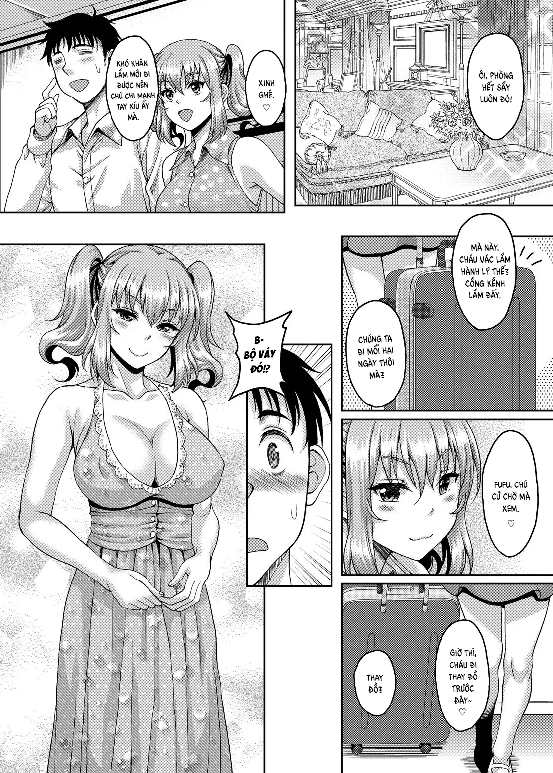 HentaiVN.net - Ảnh 8 - Những đứa cháu JK đều ngực to như này sao? [Loli-gao Kyonyuu JK no Meikko ga Iru Fuuzoku ga Arutte Hontou desu ka; Is it true that there is a custom that there is a loli-faced niece big breasted JK?] - Chap 2