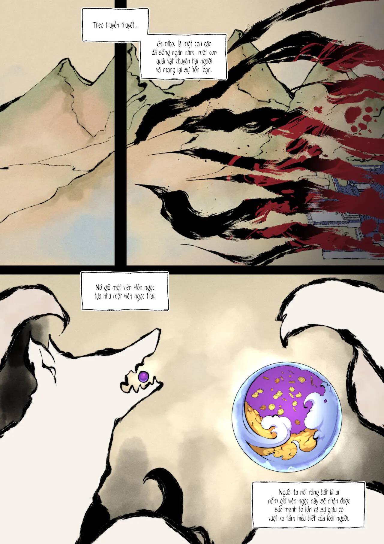 HentaiVN.net - Ảnh 4 - Truyền thuyết điện Hồ ly [The tale of the Fox's pass] - Màu và Nuột