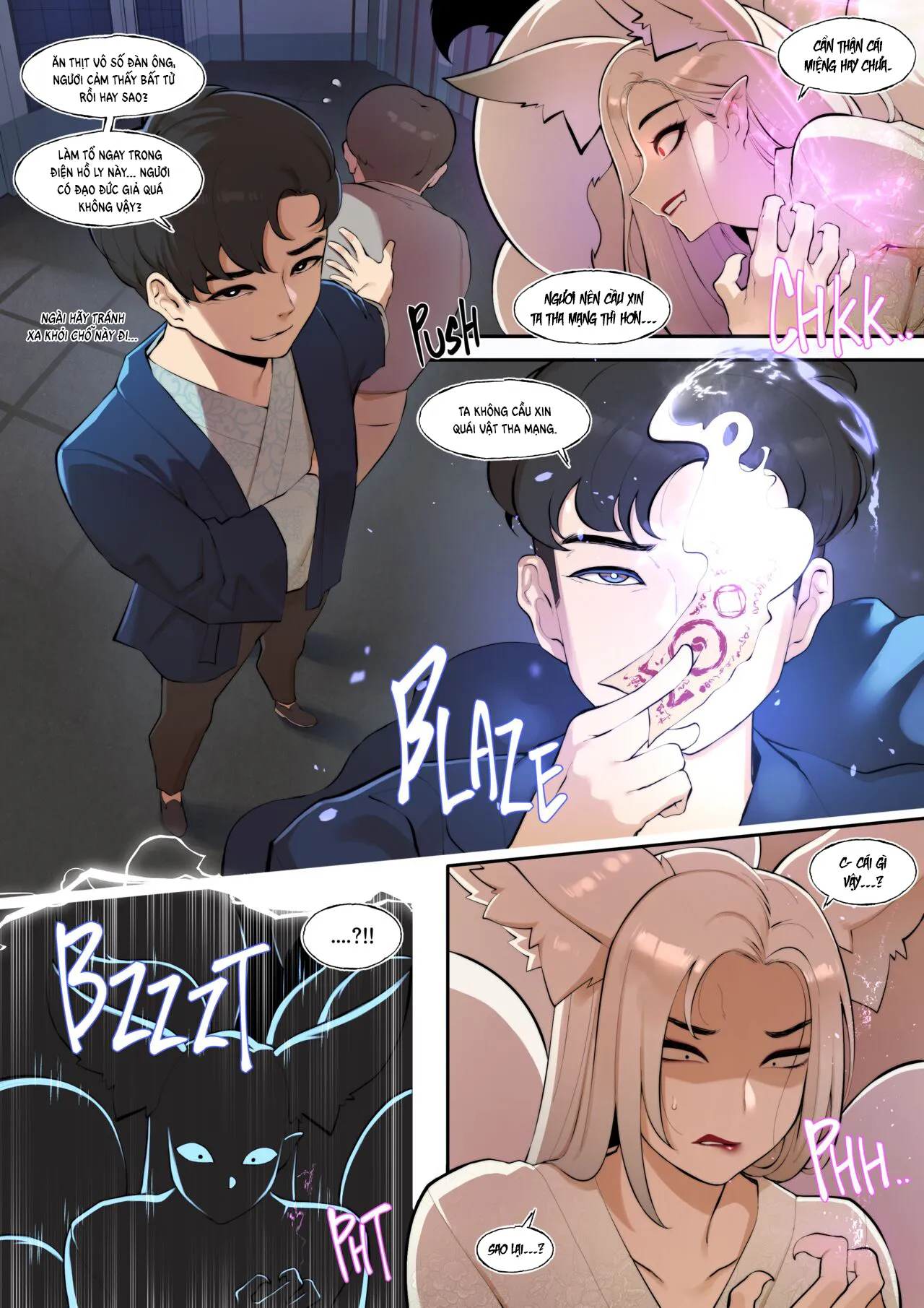 HentaiVN.net - Ảnh 6 - Truyền thuyết điện Hồ ly [The tale of the Fox's pass] - Màu và Nuột