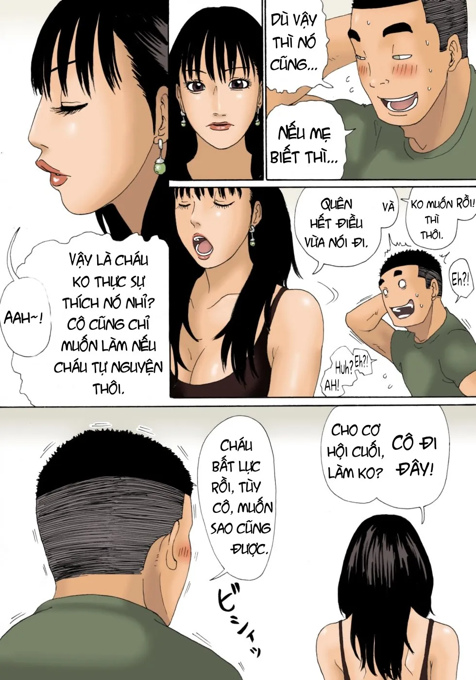 HentaiVN.net - Ảnh 11 - Obachan ga Nuitageyou ka? [Should Oba-Chan Give You A Hand?] - Oneshot