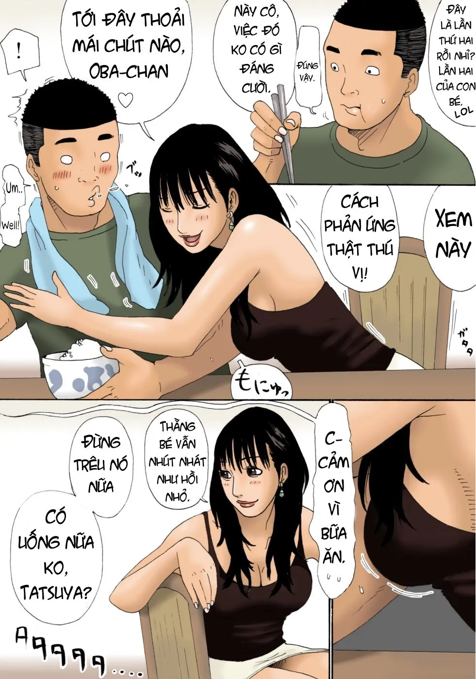 HentaiVN.net - Ảnh 7 - Obachan ga Nuitageyou ka? [Should Oba-Chan Give You A Hand?] - Oneshot