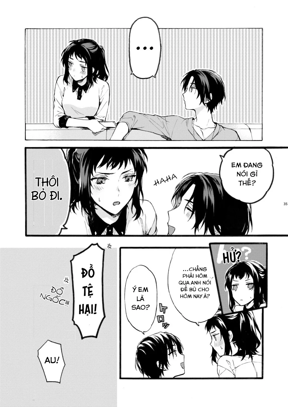 HentaiVN.net - Ảnh 35 - Kono Hito Kareshi ja Arimasen!! ~Shinomura Kyoudai no Jijou~ - Oneshot