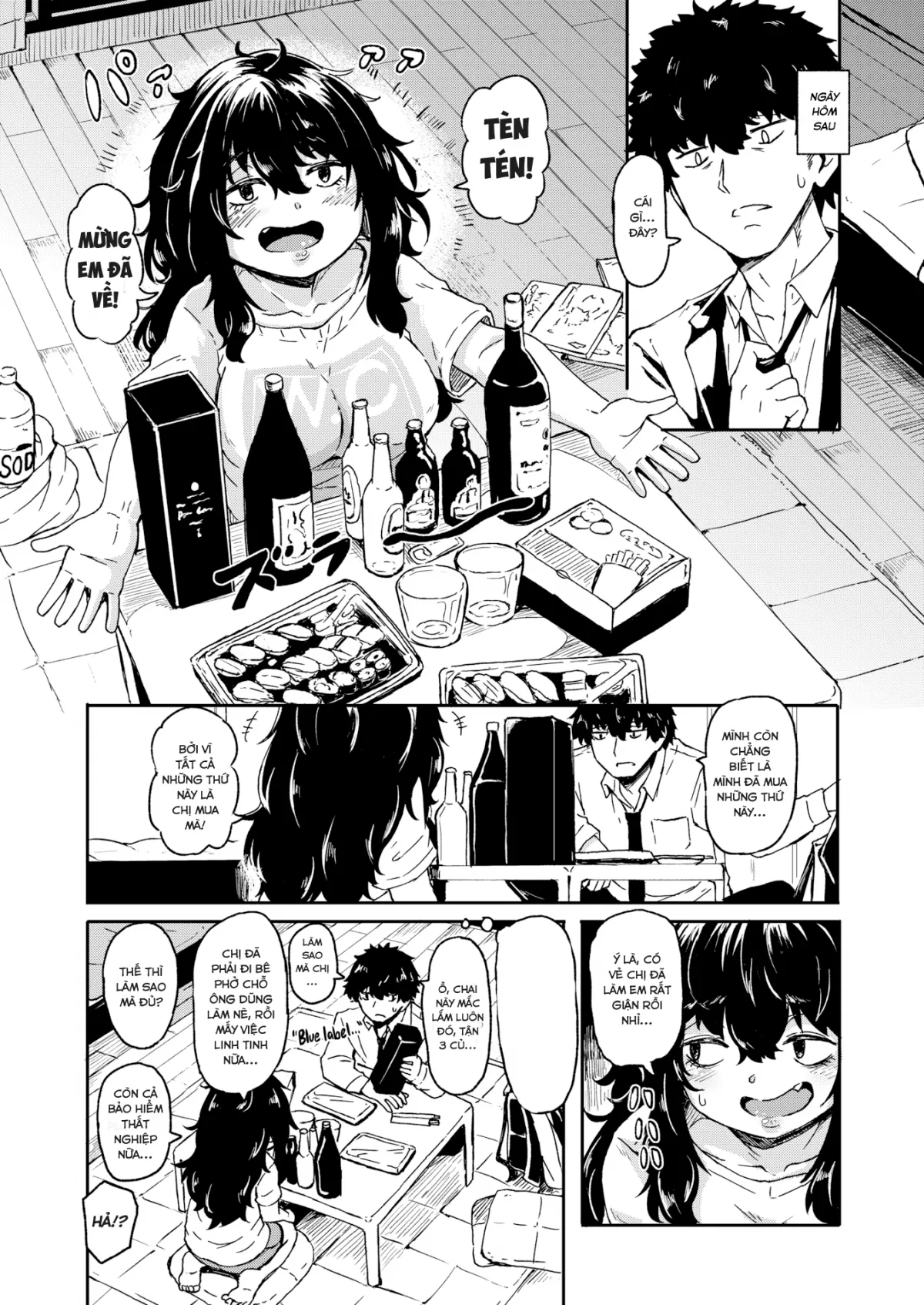 HentaiVN.net - Ảnh 12 - Bà chị mập địt! [Sister & Brother] - Oneshot