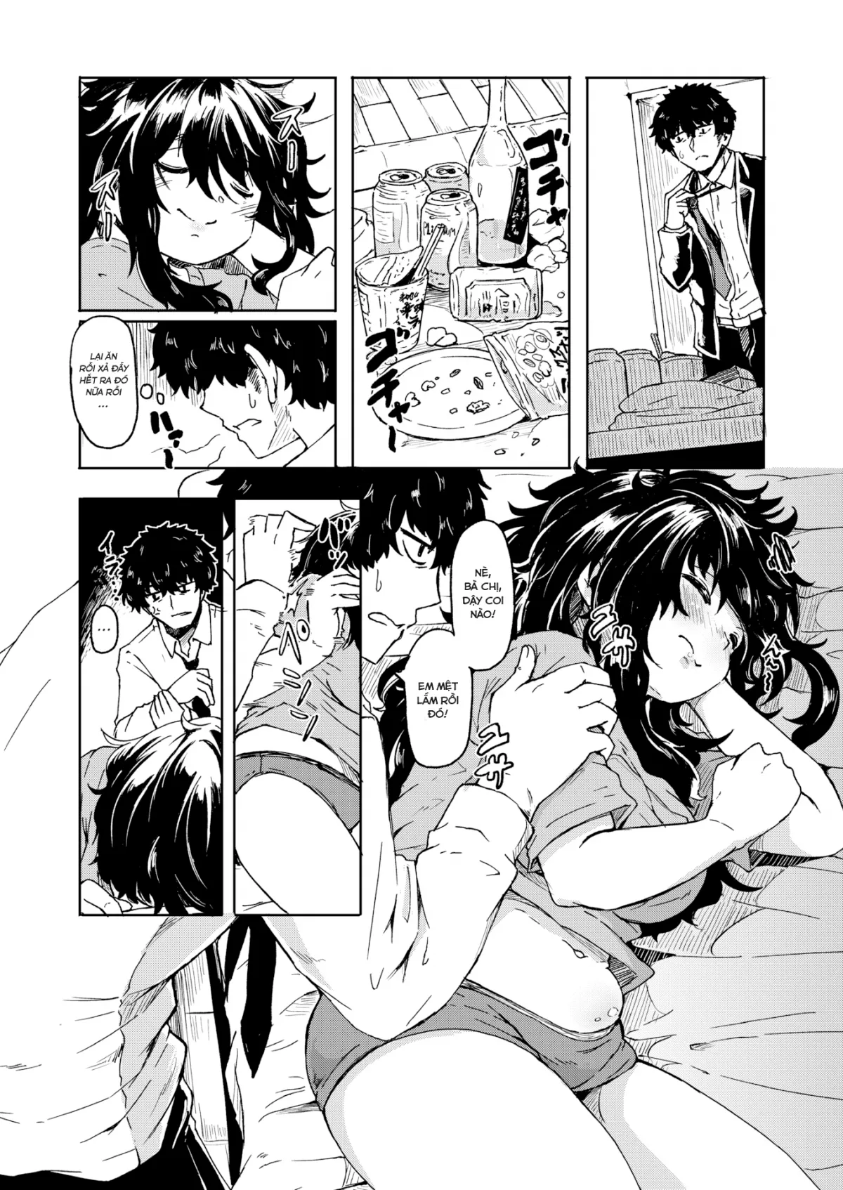 HentaiVN.net - Ảnh 4 - Bà chị mập địt! [Sister & Brother] - Oneshot