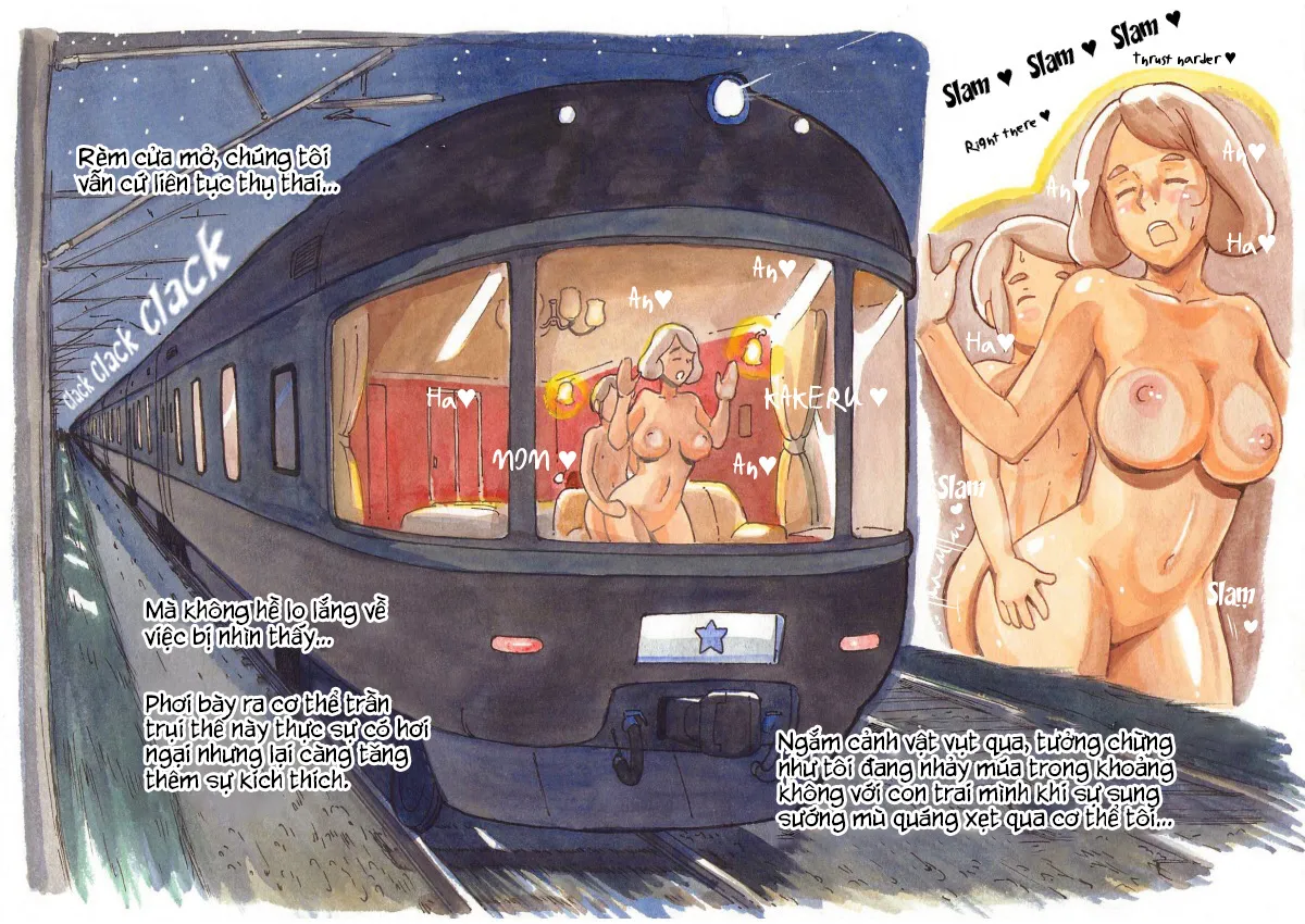 HentaiVN.net - Ảnh 9 - Chuyến tàu mơ ước [Mama-Sho Time. Dream Express] - Chap 3