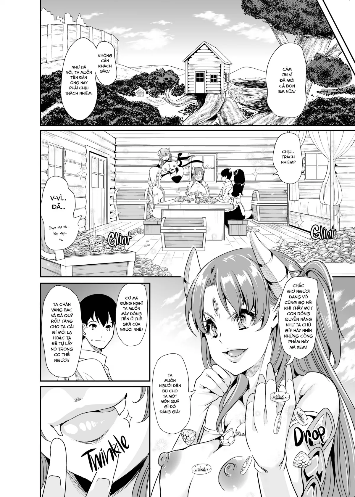 HentaiVN.net - Ảnh 12 - Dàn Harem tại dị giới [My harem in another world] - Chap 2(A)