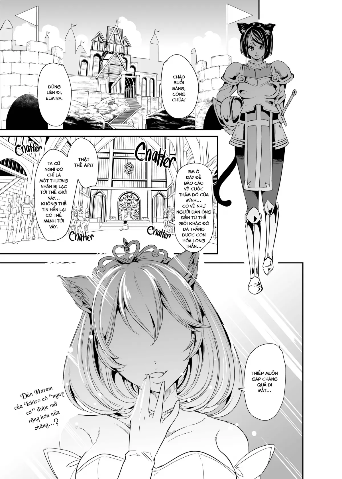 HentaiVN.net - Ảnh 26 - Dàn Harem tại dị giới [My harem in another world] - Chap 2(B)