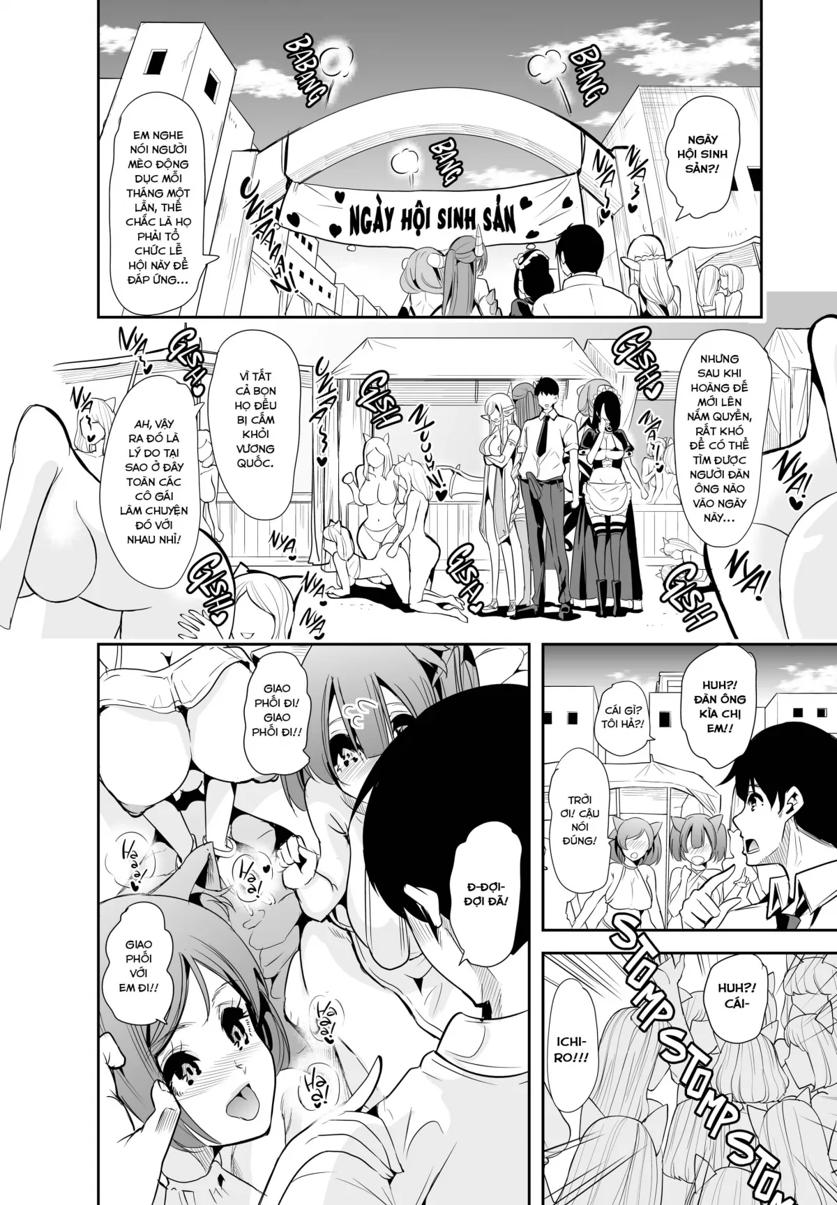 HentaiVN.net - Ảnh 7 - Dàn Harem tại dị giới [My harem in another world] - Chap 3(A)