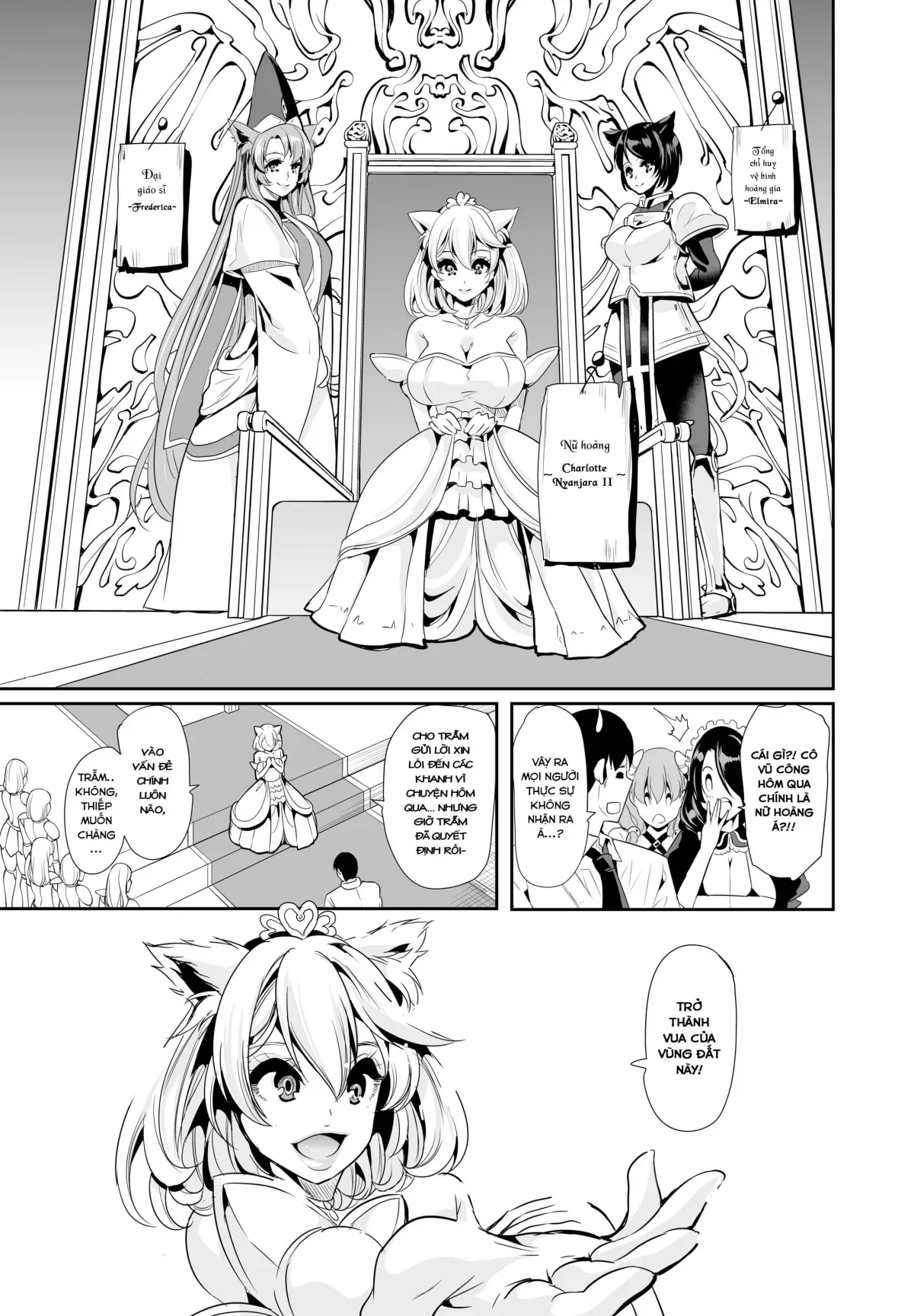 HentaiVN.net - Ảnh 24 - Dàn Harem tại dị giới [My harem in another world] - Chap 3(B)