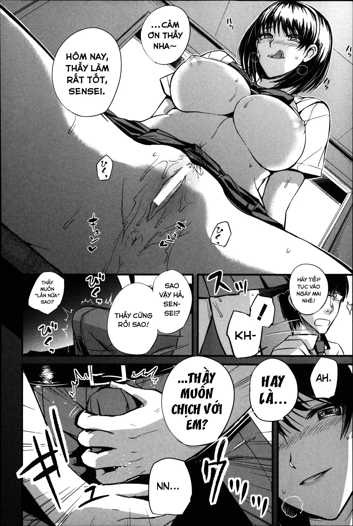 HentaiVN.net - Ảnh 14 - Ông thầy nô lệ [Dorei Sensei] - Chap 1