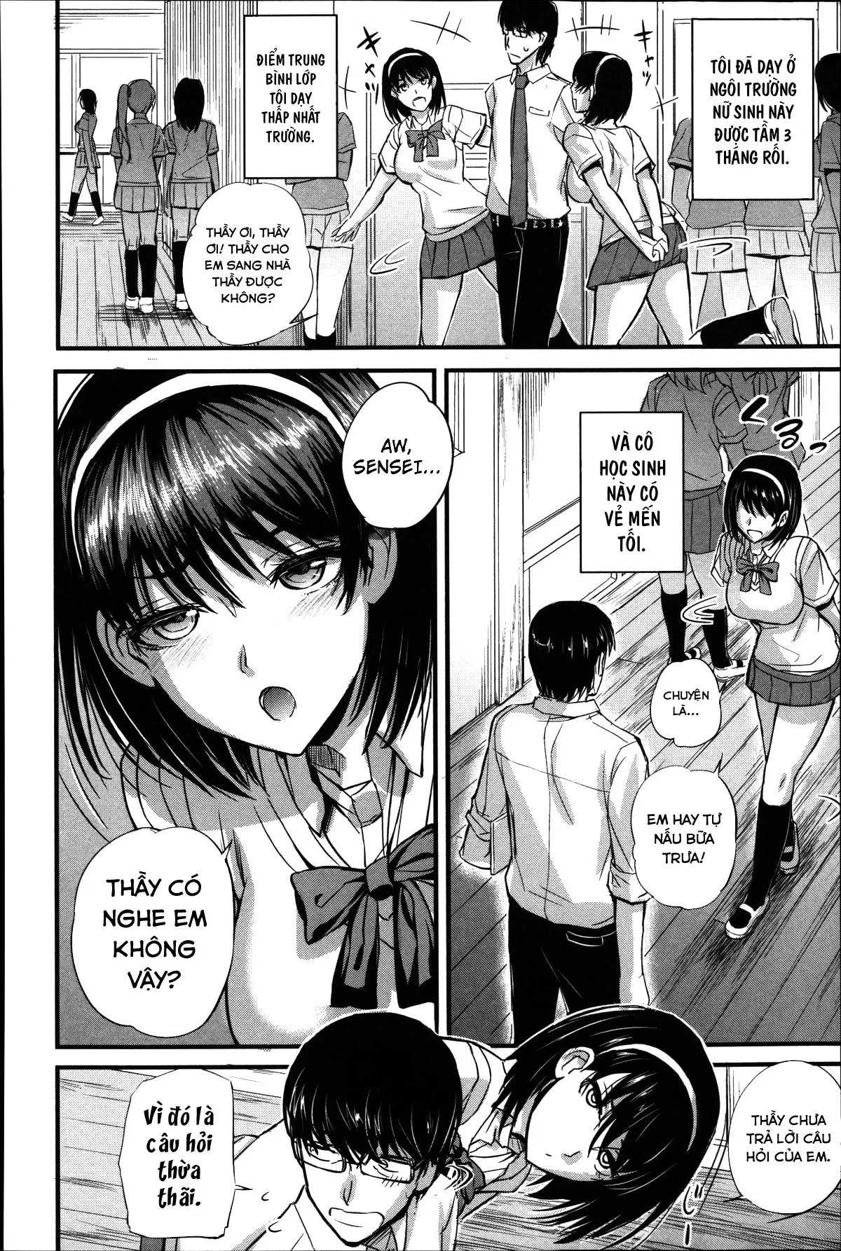 HentaiVN.net - Ảnh 6 - Ông thầy nô lệ [Dorei Sensei] - Chap 1