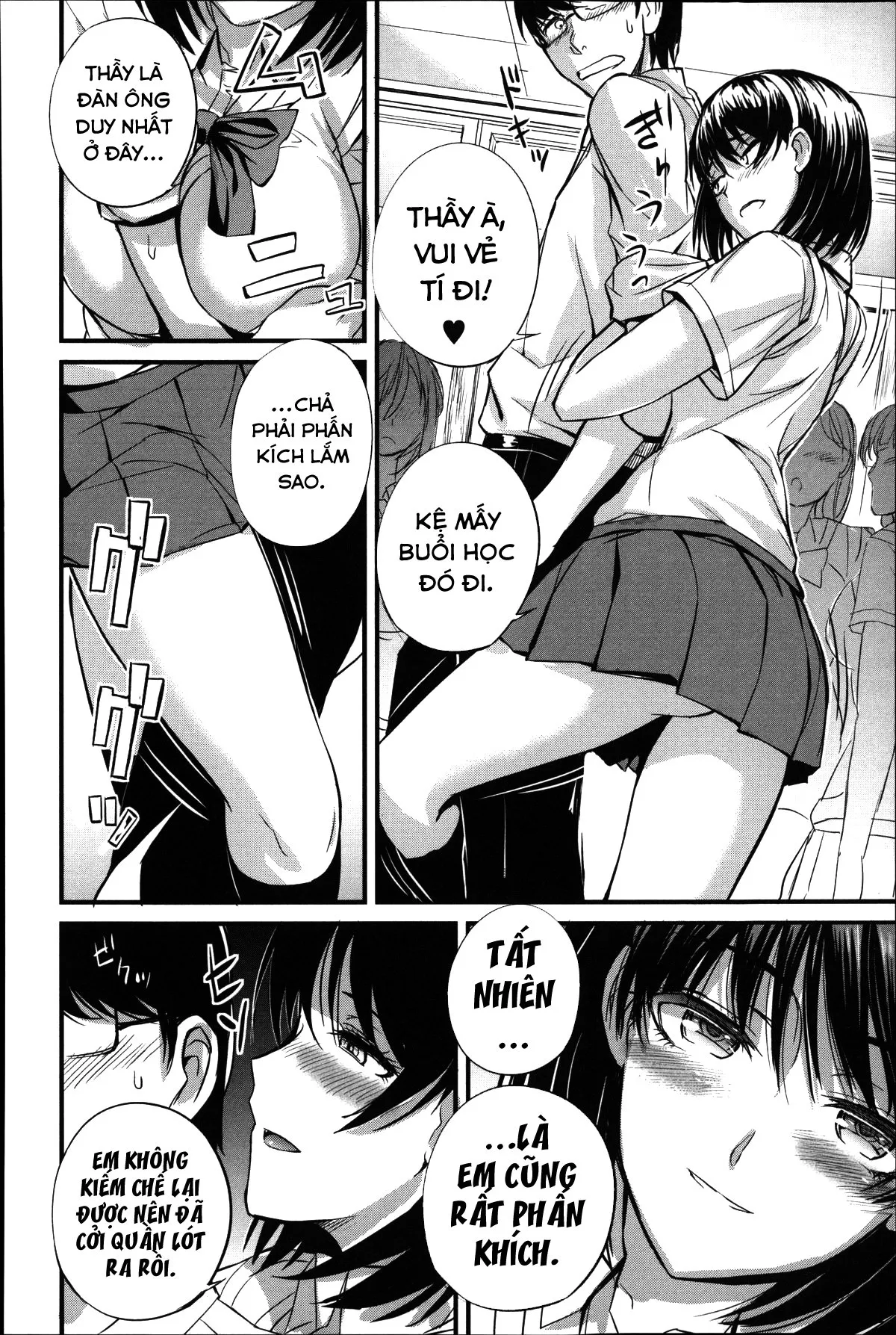 HentaiVN.net - Ảnh 8 - Ông thầy nô lệ [Dorei Sensei] - Chap 1