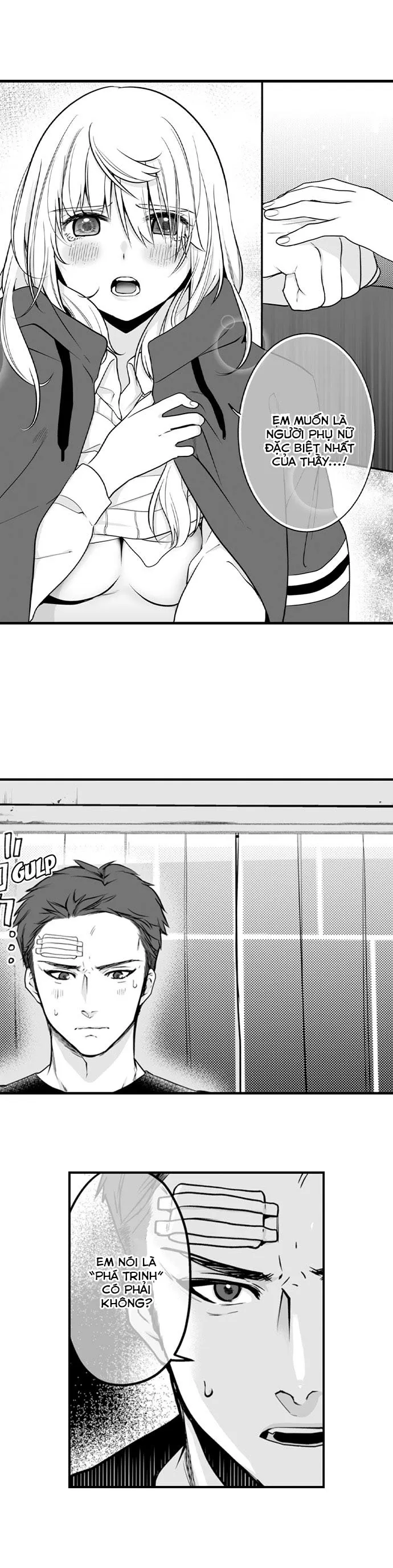 HentaiVN.net - Ảnh 10 - Em muốn làm con mồi của anh [Ookami-san wa Taberaretai ; オオカミさんは食べられたい～不器用女子とヘタレ教師] - Chapter 2: Liểu lĩnh