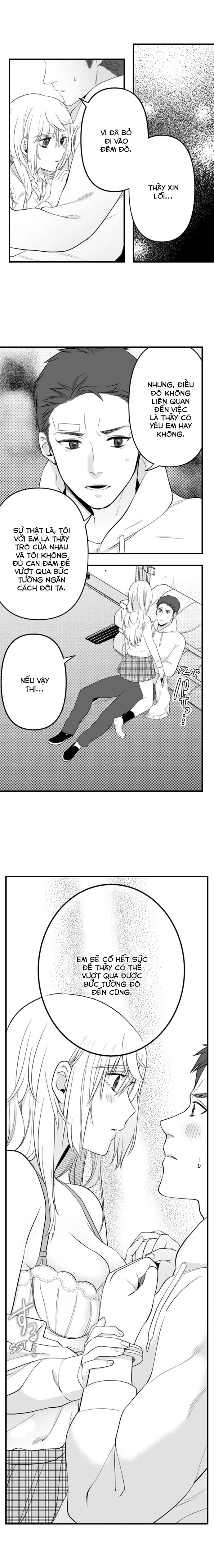 HentaiVN.net - Ảnh 3 - Em muốn làm con mồi của anh [Ookami-san wa Taberaretai ; オオカミさんは食べられたい～不器用女子とヘタレ教師] - Chapter 5: Vượt rào