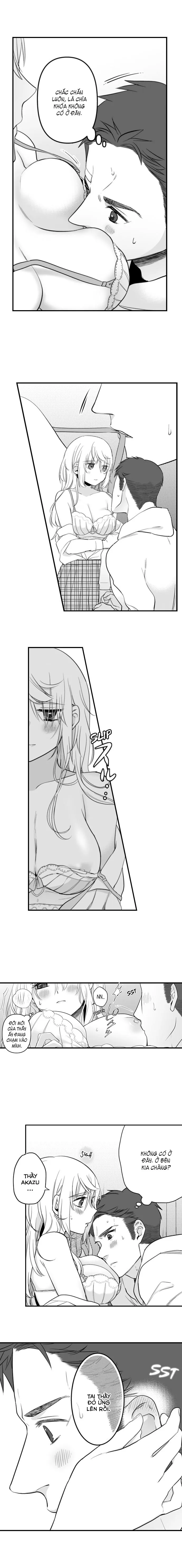 HentaiVN.net - Ảnh 5 - Em muốn làm con mồi của anh [Ookami-san wa Taberaretai ; オオカミさんは食べられたい～不器用女子とヘタレ教師] - Chapter 5: Vượt rào