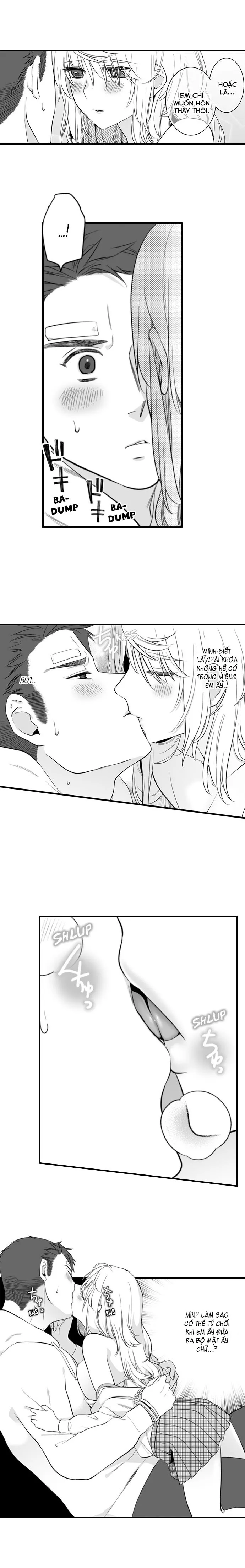 HentaiVN.net - Ảnh 7 - Em muốn làm con mồi của anh [Ookami-san wa Taberaretai ; オオカミさんは食べられたい～不器用女子とヘタレ教師] - Chapter 5: Vượt rào