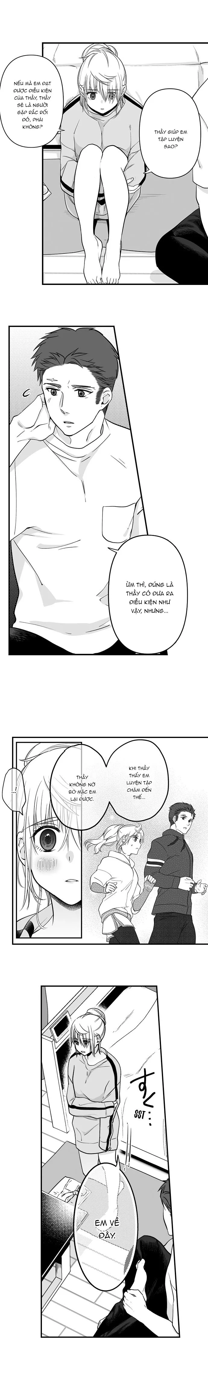 HentaiVN.net - Ảnh 5 - Em muốn làm con mồi của anh [Ookami-san wa Taberaretai ; オオカミさんは食べられたい～不器用女子とヘタレ教師] - Chapter 8: Mưa lớn