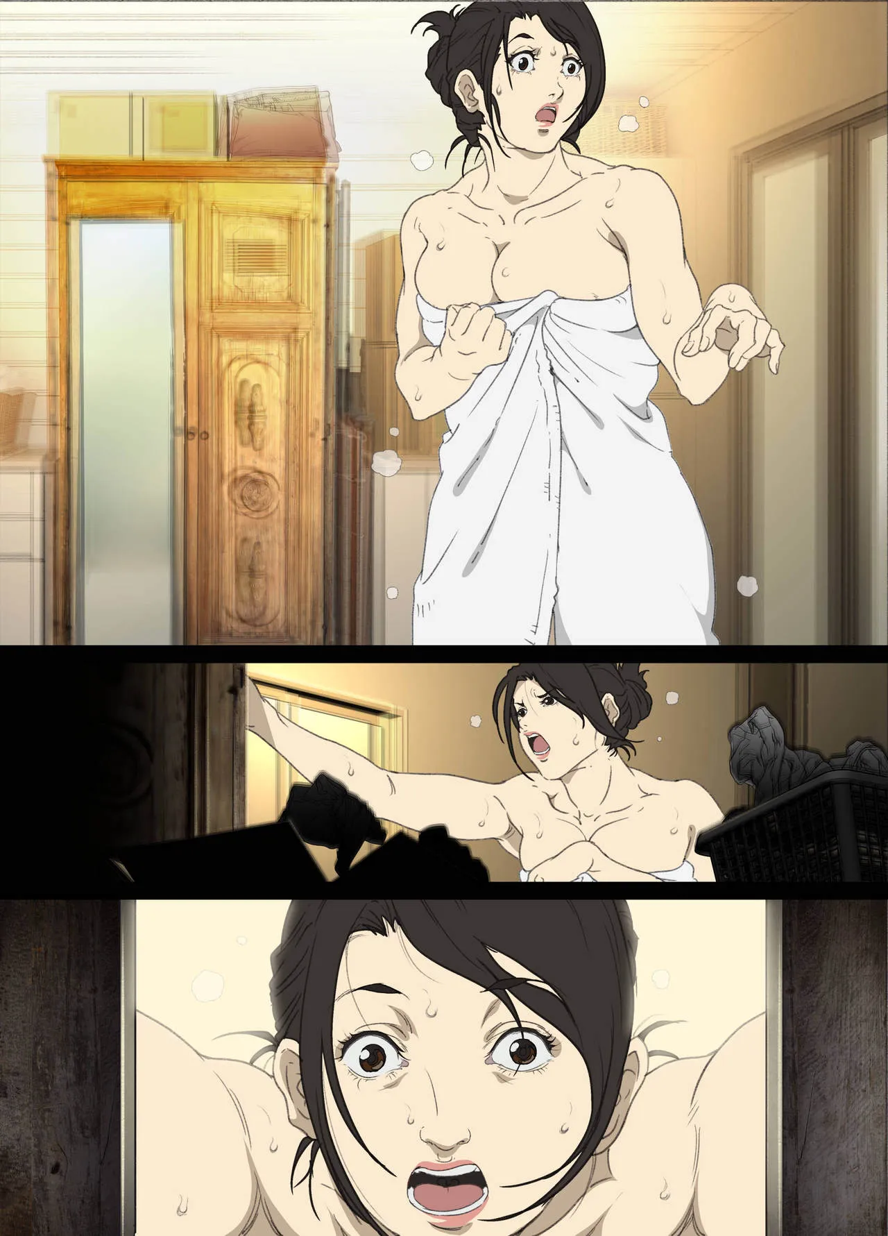 HentaiVN.net - Ảnh 5 - Chiếc tủ đựng đồ [Seieki Mamire no Tansu no Naka ni Tojikomerareta Zenra Oyako no Nurunuru Micchaku Kinshinsoukan] - Artist CG