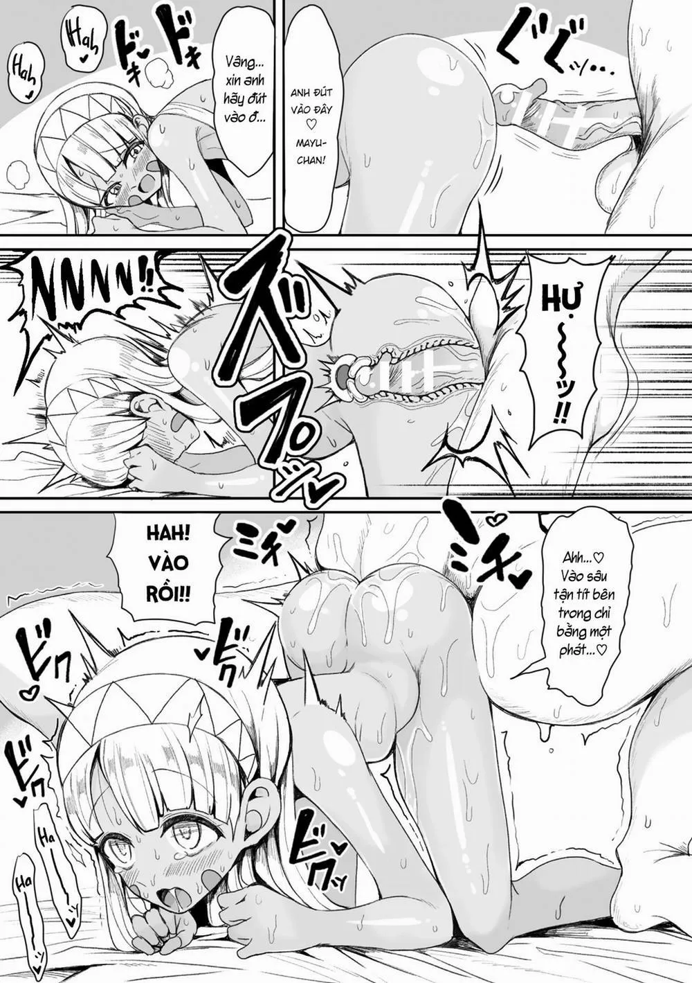 HentaiVN.net - Ảnh 11 - Nagaretsuita no wa Kasshoku Loli Shika Inai Mujintou deshita - Oneshot
