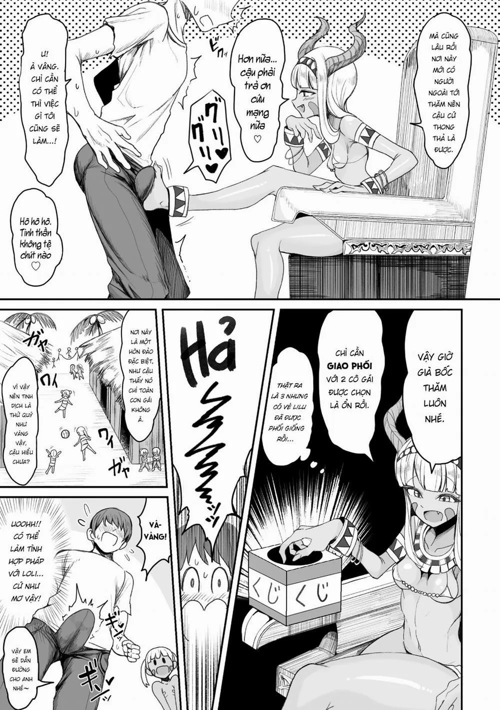 HentaiVN.net - Ảnh 7 - Nagaretsuita no wa Kasshoku Loli Shika Inai Mujintou deshita - Oneshot