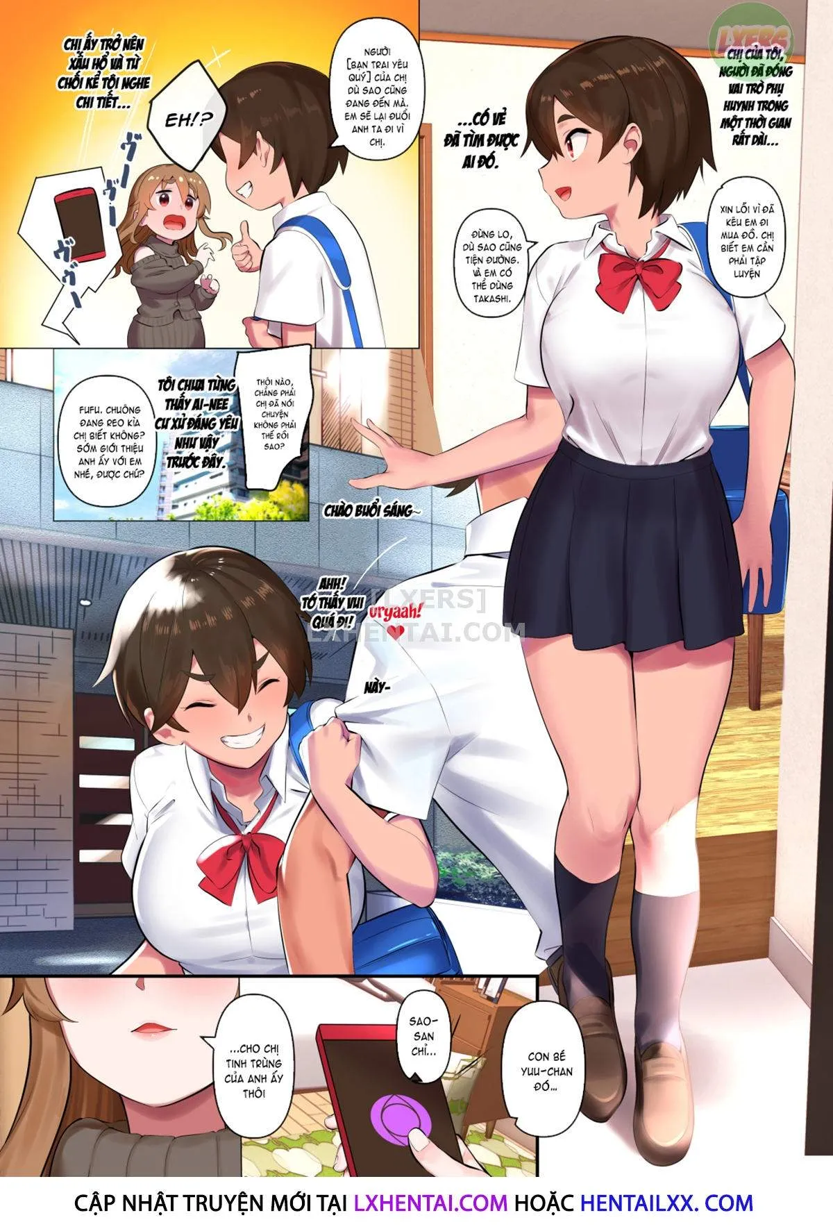 HentaiVN.net - Ảnh 17 - The Big Breasted Sisters Who've Fallen To Hypnosis Love Sperm [Saimin Ochi Kyonyuu Shimai Wa Semen Ga Daisuki] - Oneshot