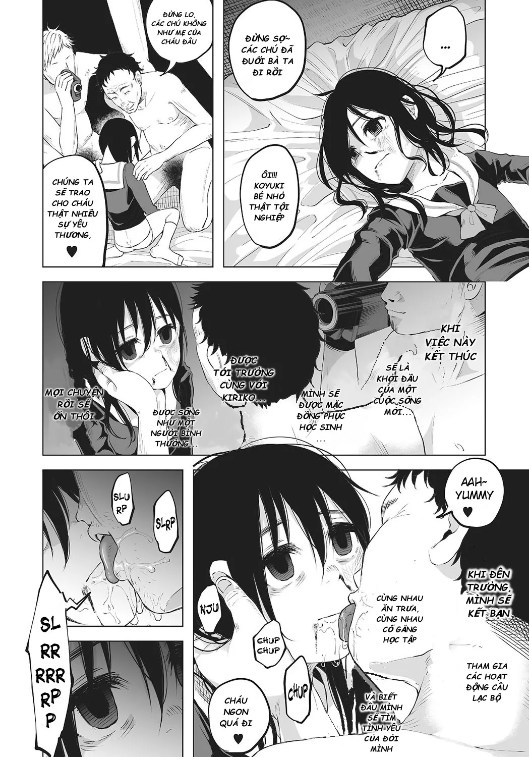 HentaiVN.net - Ảnh 17 - Ước mơ được tới trường của koyuki [An An Unhappy] - Oneshot