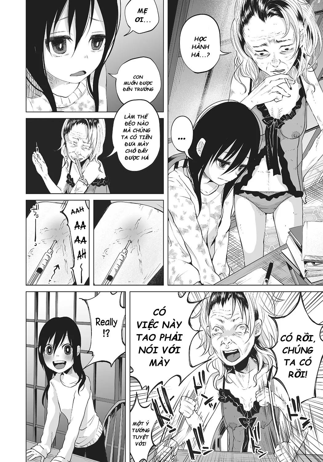 HentaiVN.net - Ảnh 8 - Ước mơ được tới trường của koyuki [An An Unhappy] - Oneshot