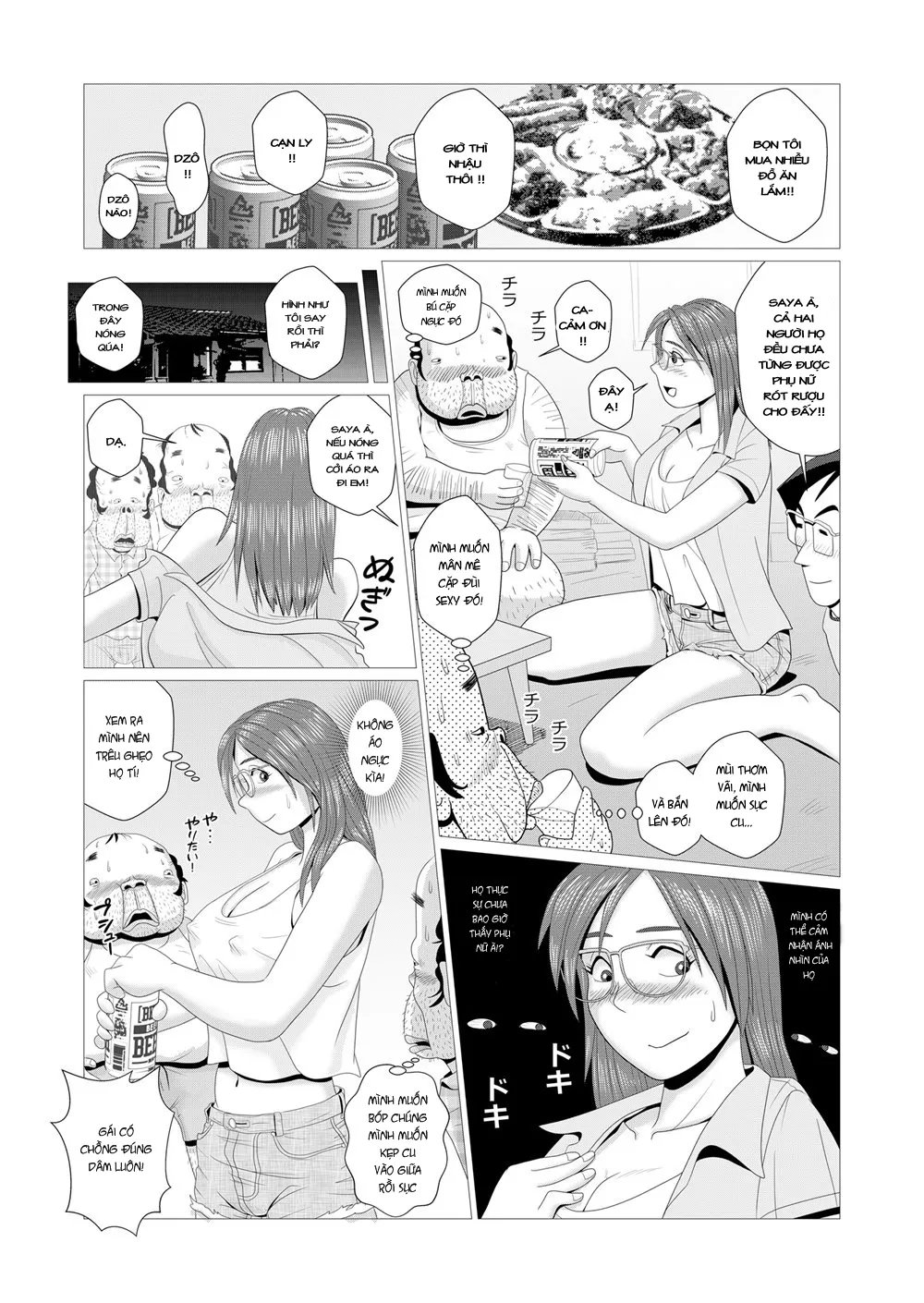 HentaiVN.net - Ảnh 7 - Tôi Hạnh Phúc Khi Bị Cắm Sừng [HAPPY CUCKOLD HUSBAND] - Chap 1-Saya và 2 ông chú còn zin
