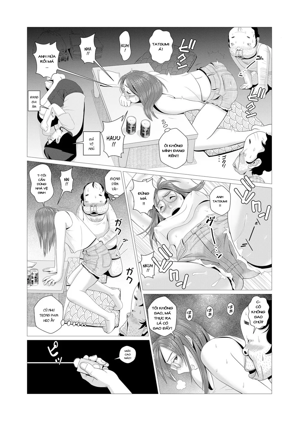 HentaiVN.net - Ảnh 9 - Tôi Hạnh Phúc Khi Bị Cắm Sừng [HAPPY CUCKOLD HUSBAND] - Chap 1-Saya và 2 ông chú còn zin