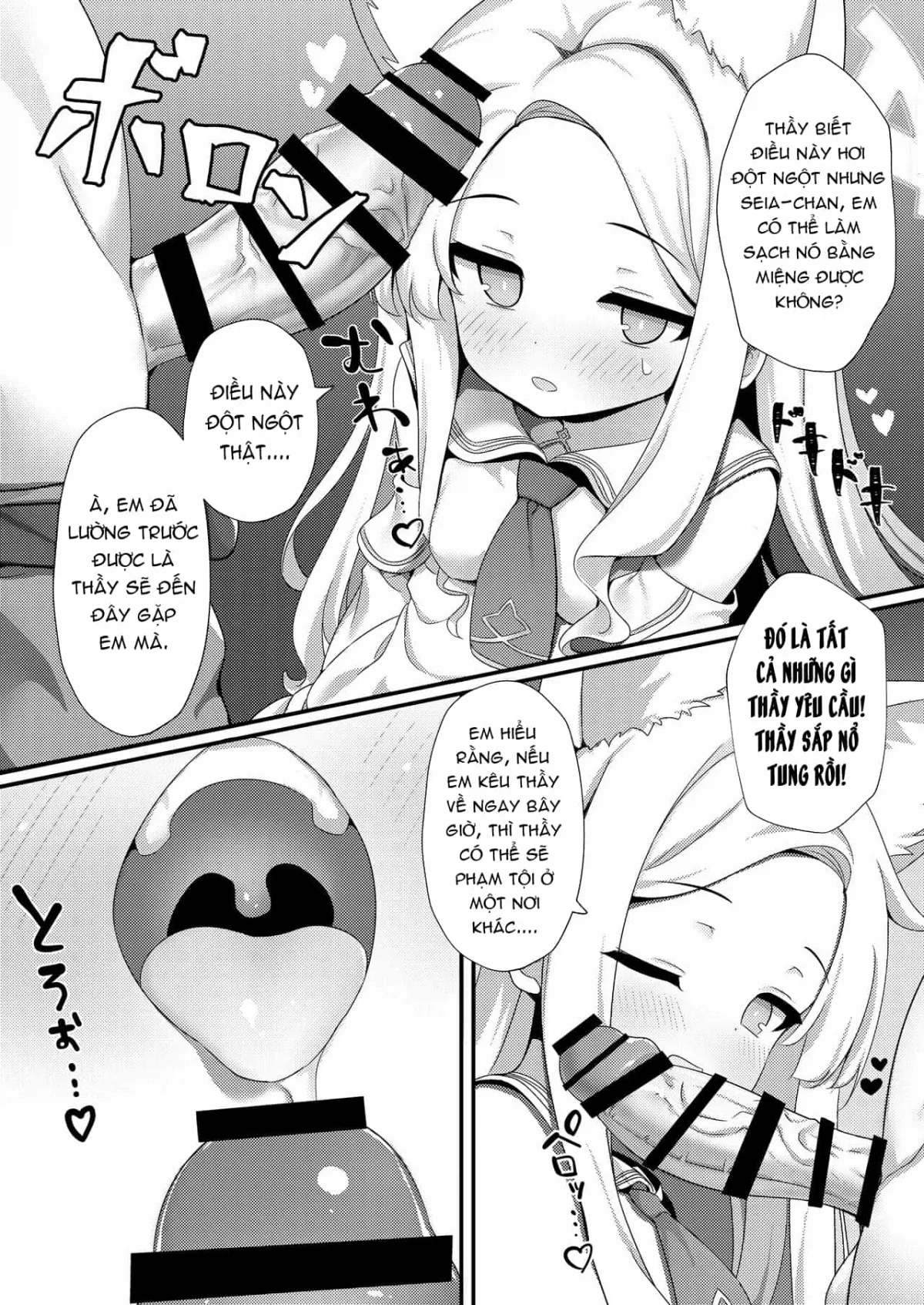 HentaiVN.net - Ảnh 5 - Nè, Sensei... Hôm nay cũng làm chứ? [Hello, Sensei... Are We Doing It Today? ; Yaa, Sensei... Kyou mo Suru Kai?] - Oneshot