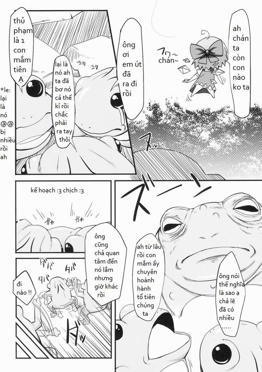 HentaiVN.net - Ảnh 3 - Chiruno Dai Pinchi! ~ Kaeru No Fukushuu Hen (Touhou Project) [Đến lúc rồi ếch ra sẽ đi chịch con mắm băng đó !!] - Oneshot