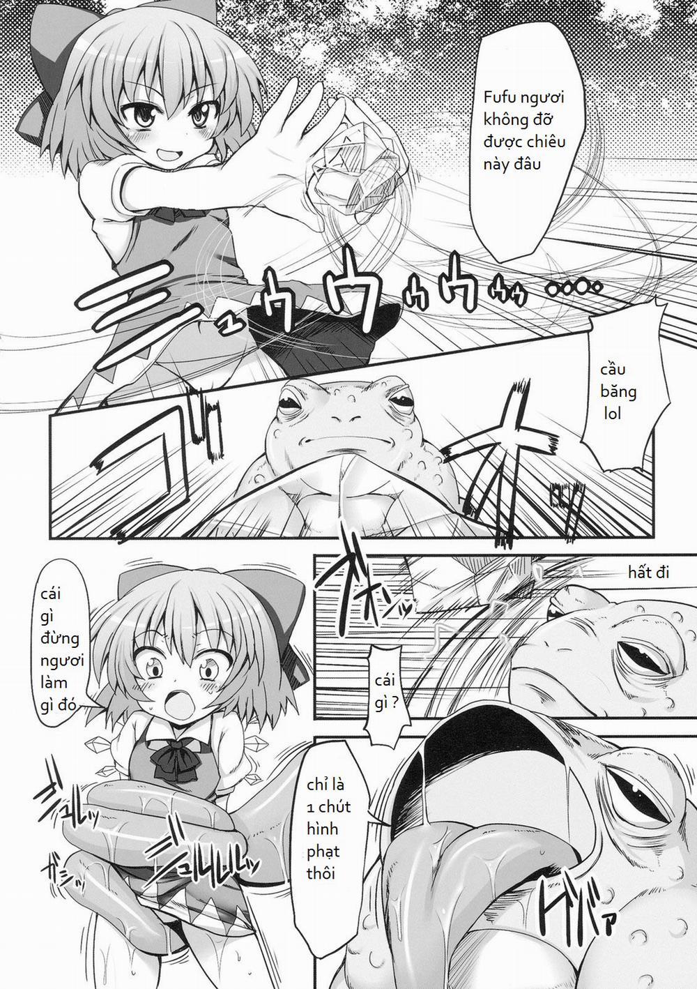 HentaiVN.net - Ảnh 5 - Chiruno Dai Pinchi! ~ Kaeru No Fukushuu Hen (Touhou Project) [Đến lúc rồi ếch ra sẽ đi chịch con mắm băng đó !!] - Oneshot