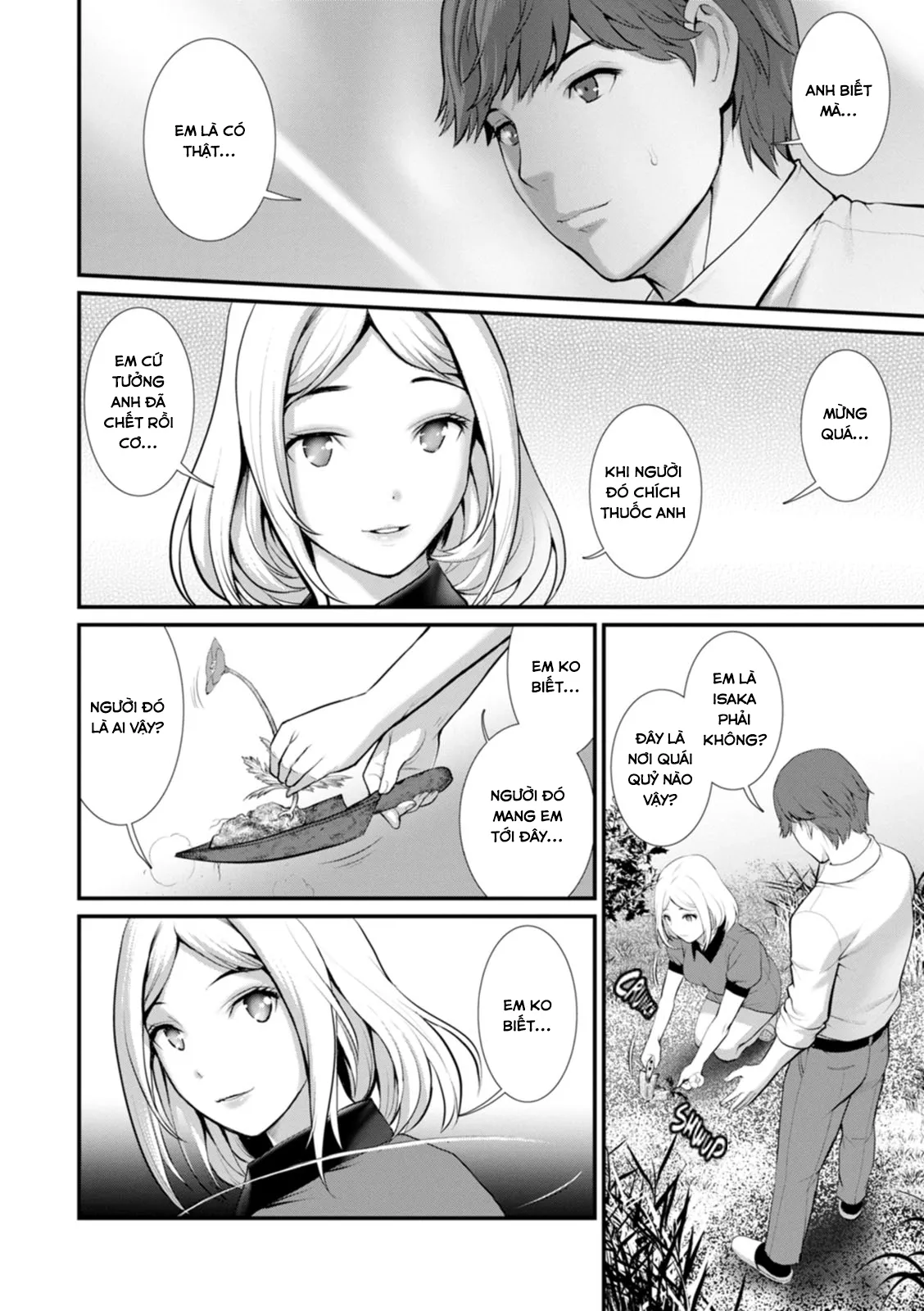 HentaiVN.net - Ảnh 9 - Tuần trăng mật dưới 30m đất [Chika 30m no Mitsugetsu o; Honeymoon At 30 Meters Underground] - Chap 3