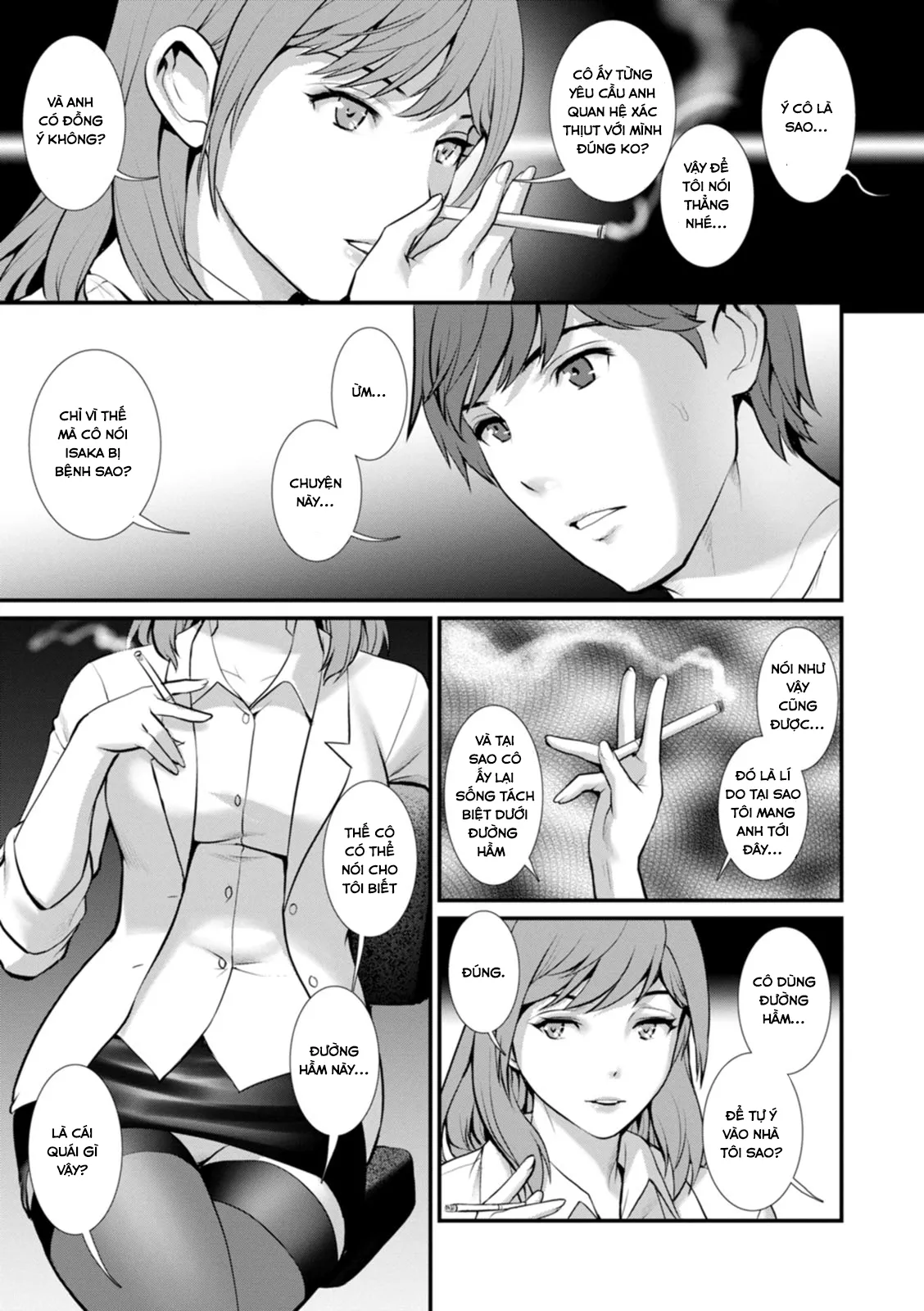 HentaiVN.net - Ảnh 12 - Tuần trăng mật dưới 30m đất [Chika 30m no Mitsugetsu o; Honeymoon At 30 Meters Underground] - Chap 4