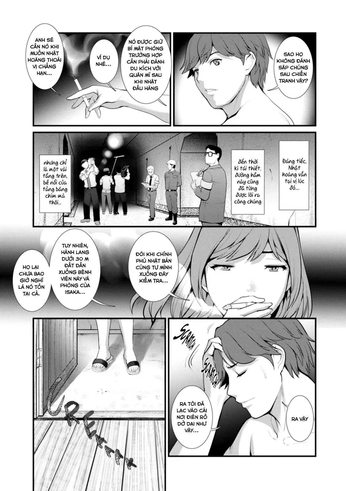 HentaiVN.net - Ảnh 14 - Tuần trăng mật dưới 30m đất [Chika 30m no Mitsugetsu o; Honeymoon At 30 Meters Underground] - Chap 5
