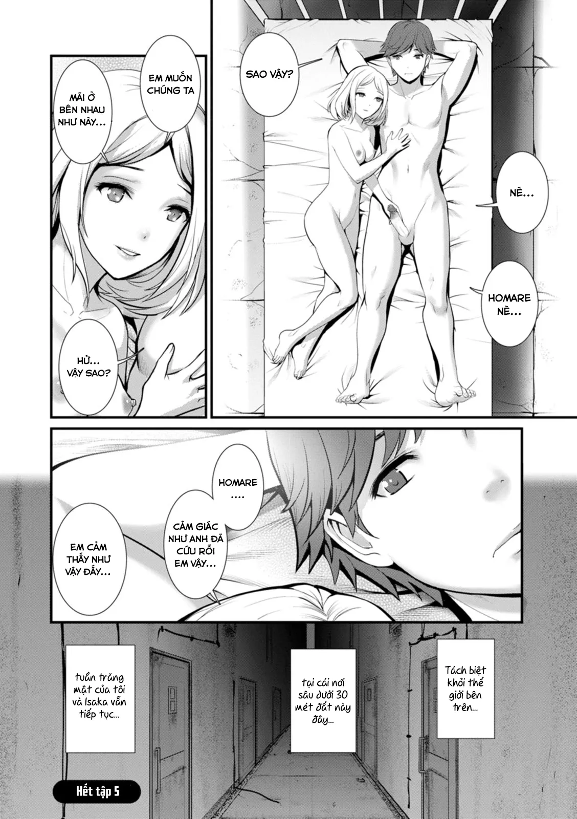 HentaiVN.net - Ảnh 21 - Tuần trăng mật dưới 30m đất [Chika 30m no Mitsugetsu o; Honeymoon At 30 Meters Underground] - Chap 5