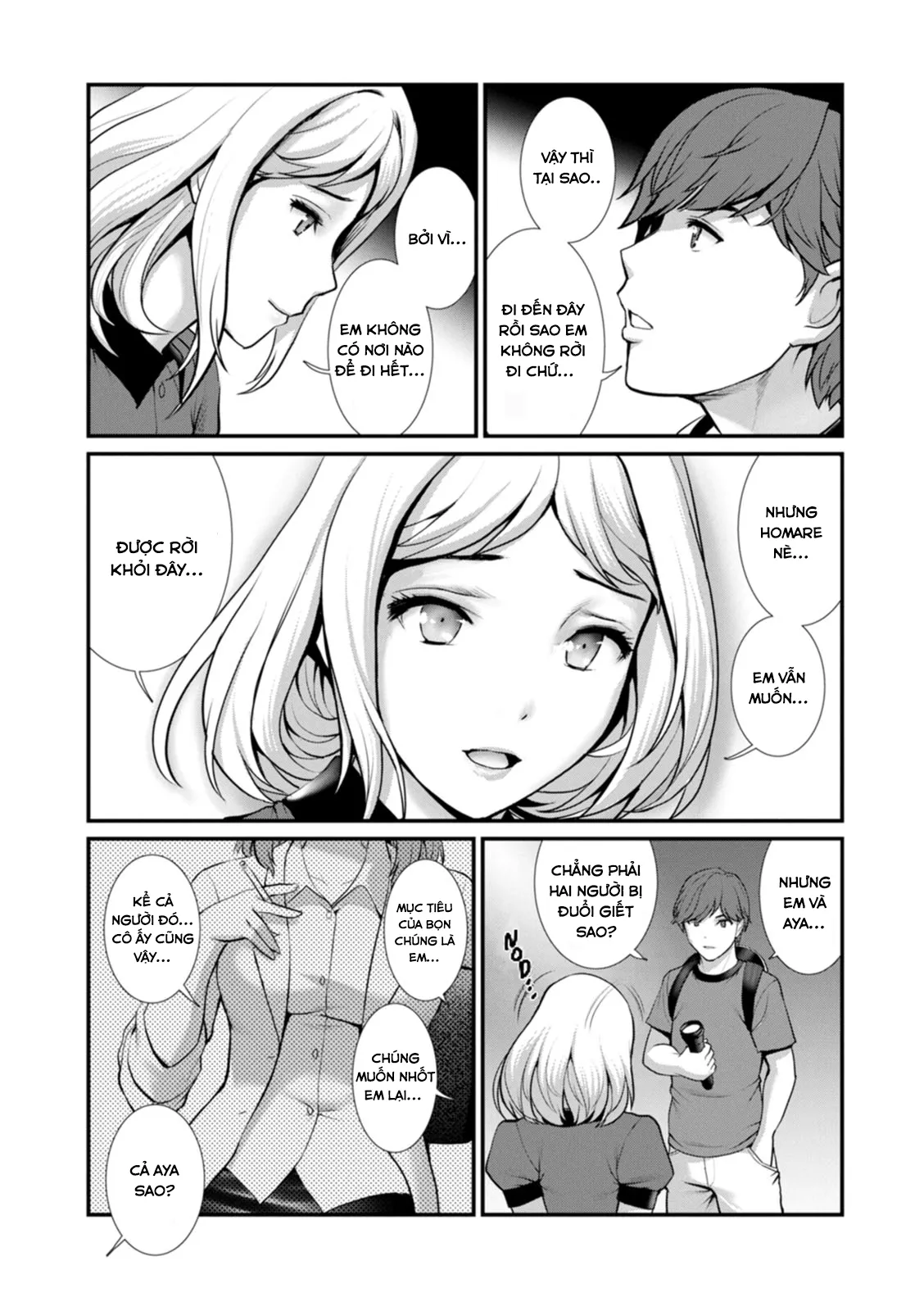 HentaiVN.net - Ảnh 10 - Tuần trăng mật dưới 30m đất [Chika 30m no Mitsugetsu o; Honeymoon At 30 Meters Underground] - Chap 6
