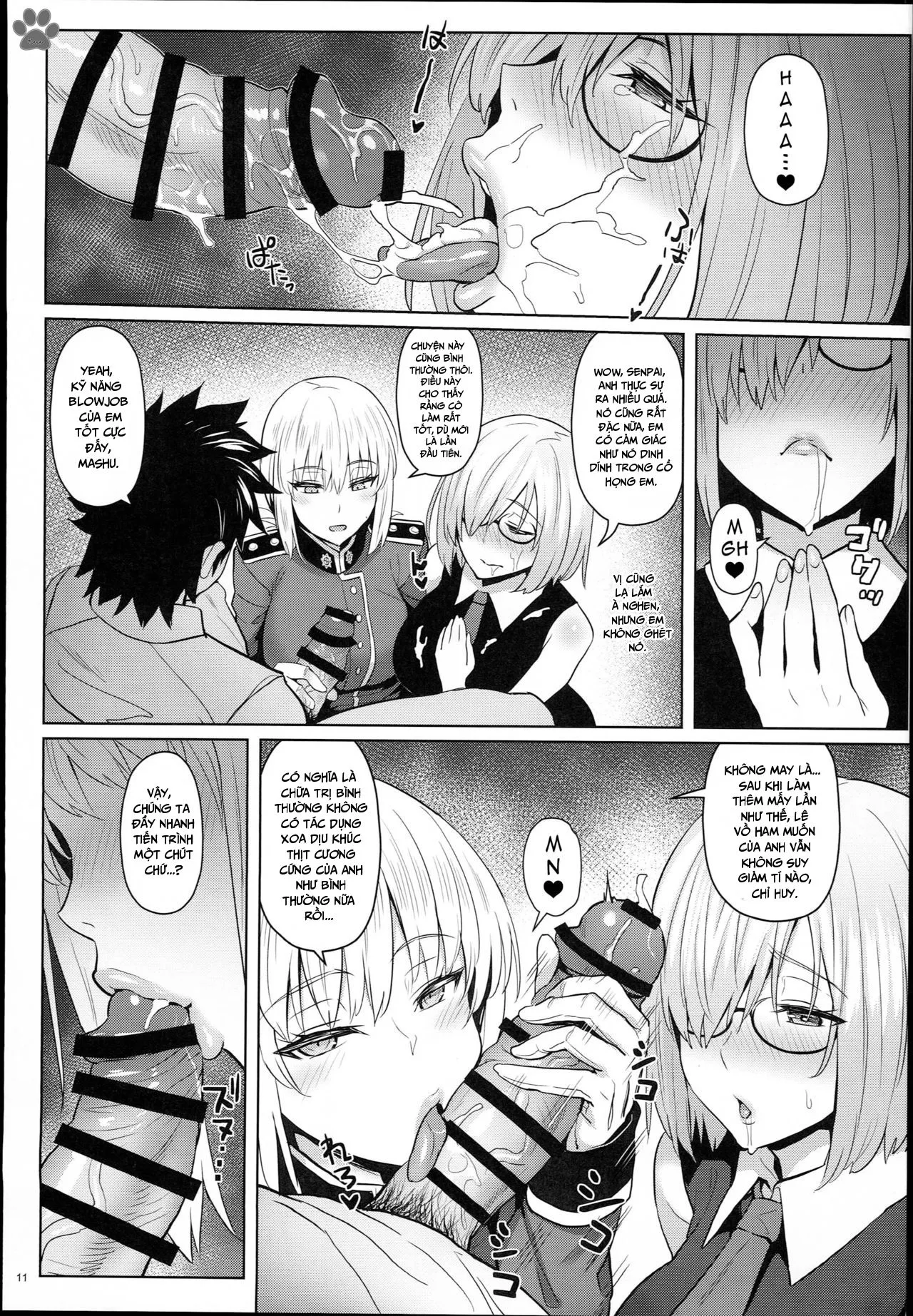 HentaiVN.net - Ảnh 10 - Kouhai no Amai Ryouhou (Fate/Grand Order) [My Junior’s Lovey-Dovey Treatment (Fate/Grand Order)] - Oneshot