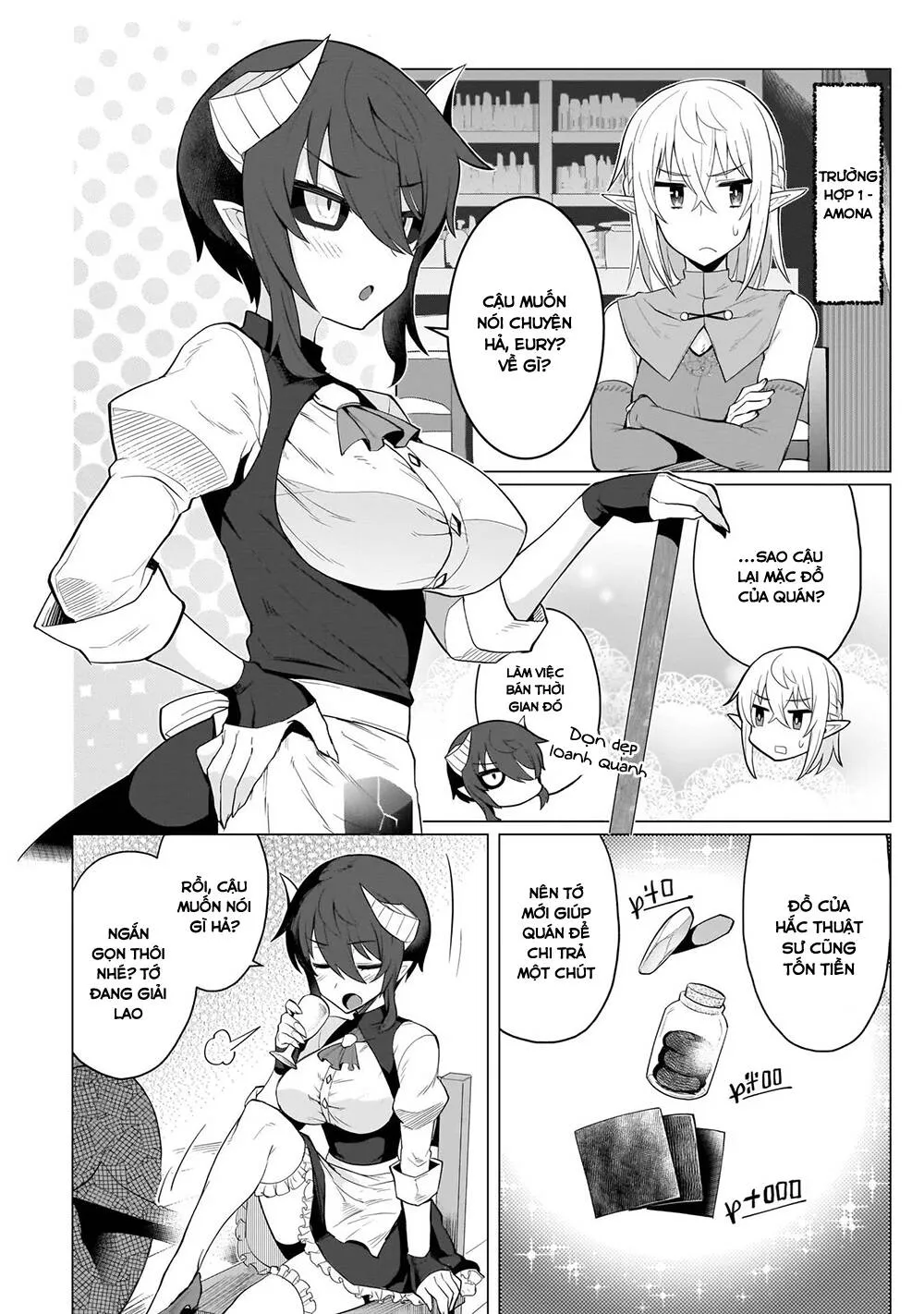 HentaiVN.net - Ảnh 5 - Hẹn hò cùng hắc thuật sư [Dark Summoner to Dekiteiru; I'm dating a Dark Summoner] - Chap 6